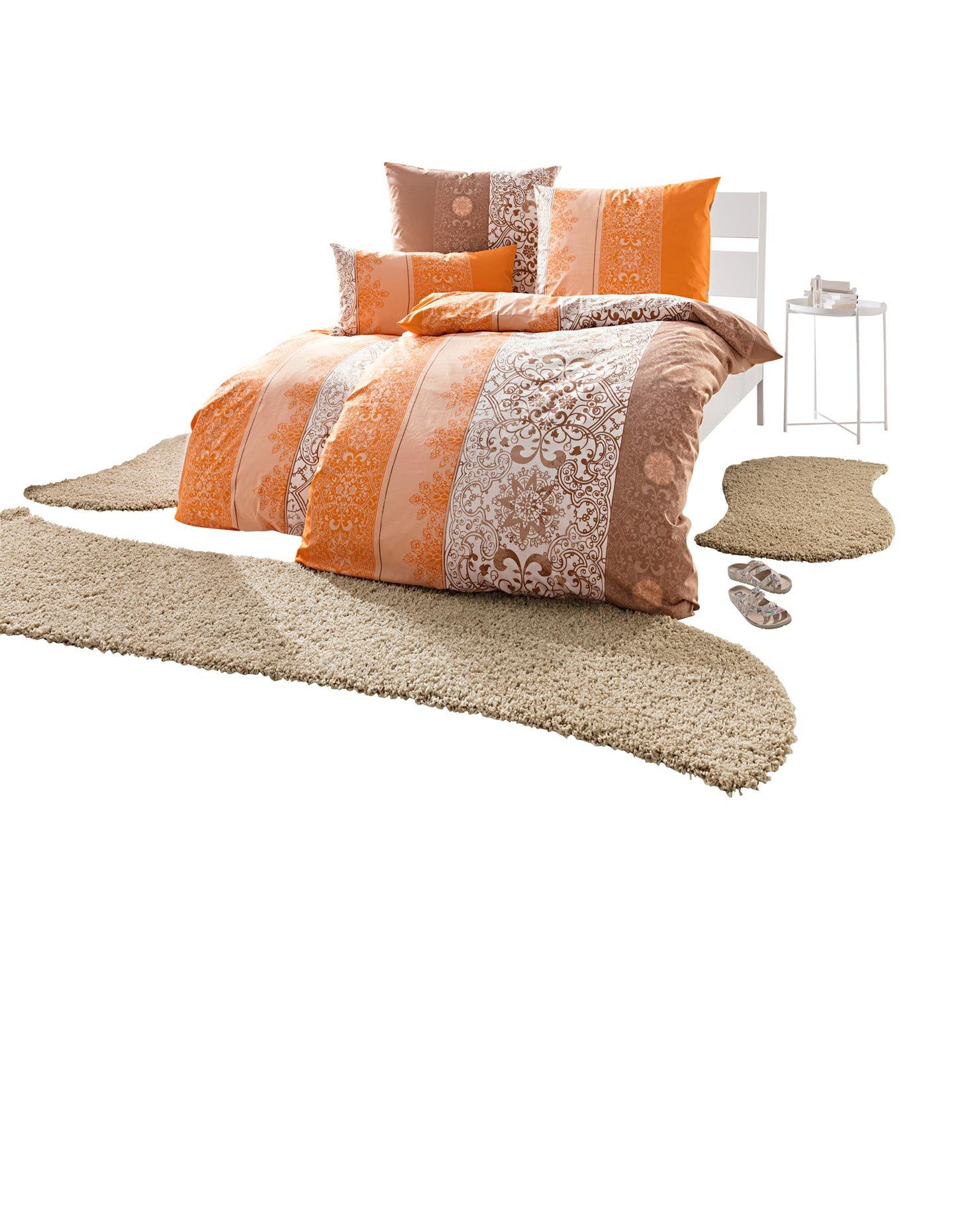 heine home Overtrekset (2-delig) dekbedovertrekken oranje