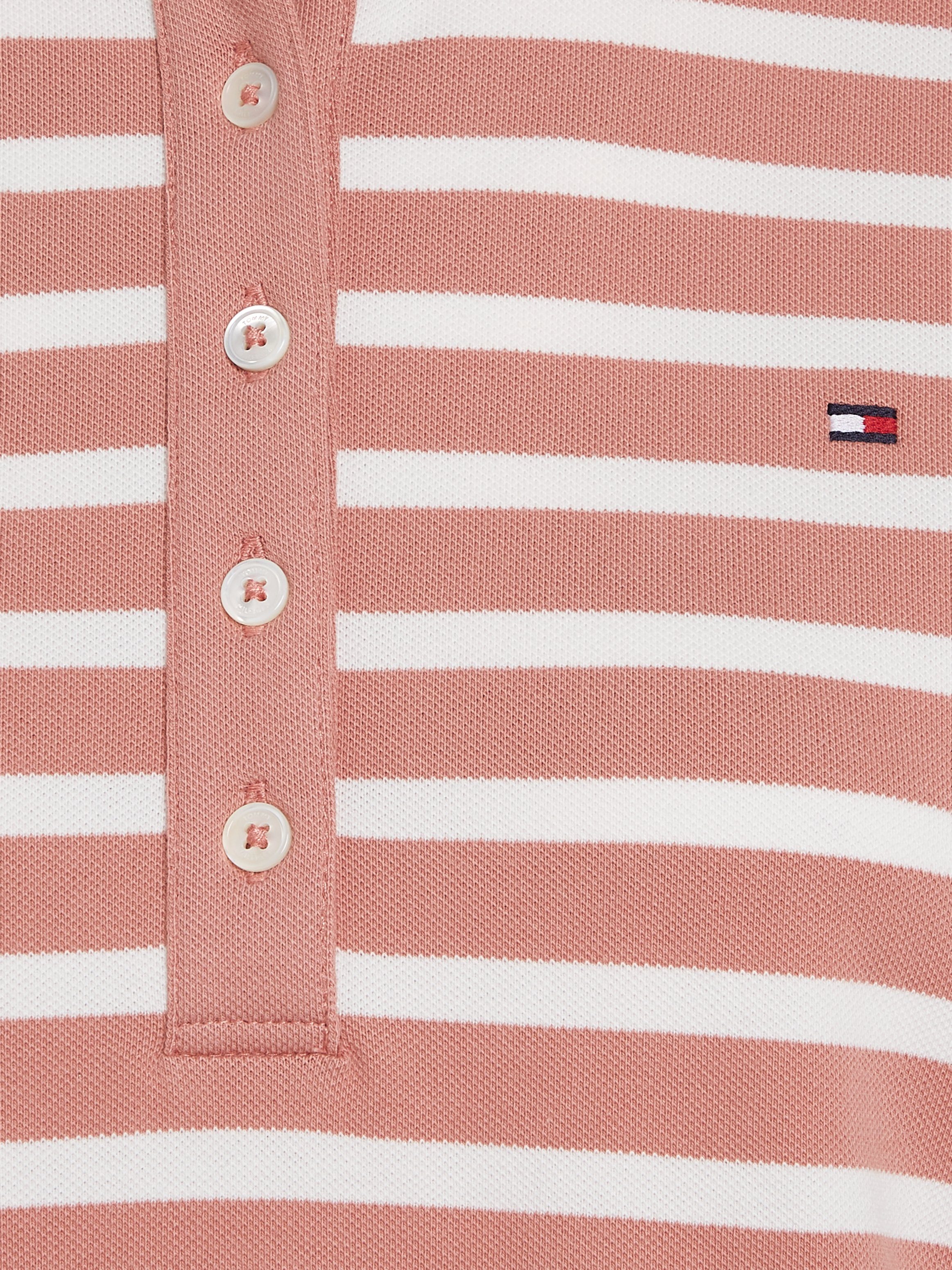 Tommy Hilfiger Poloshirt 1985 REG PIQUE STRIPE POLO SS met discreet geborduurd logo