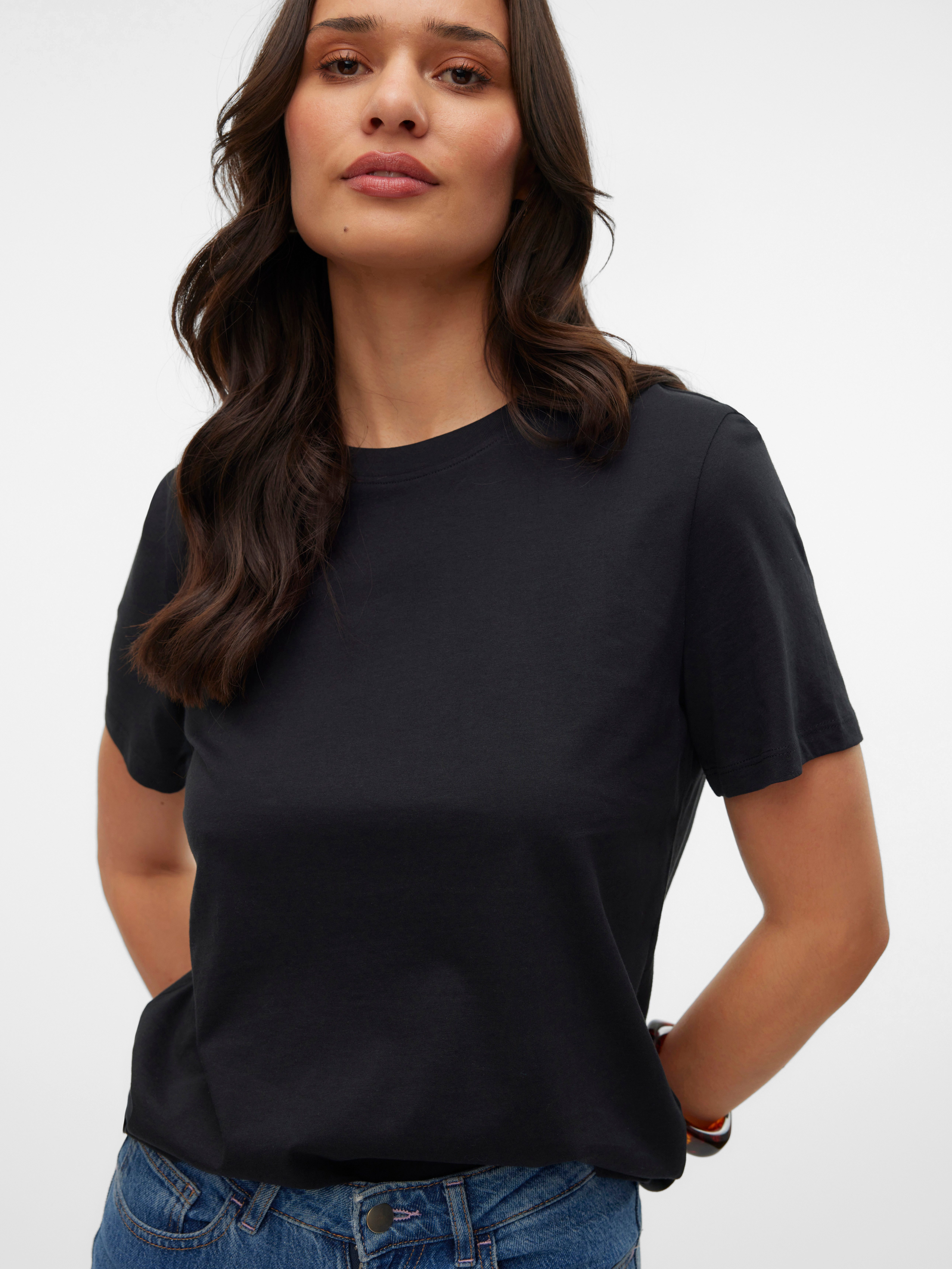 Vero Moda Shirt met korte mouwen VMPAULINA SS T-SHIRT GA JRS NOOS