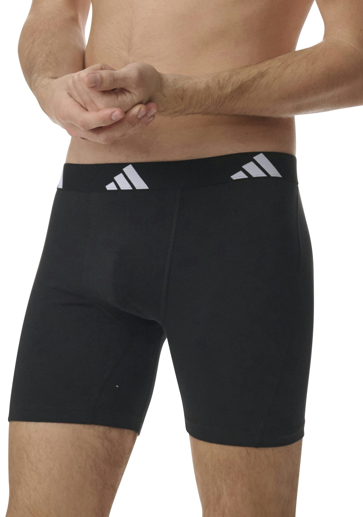 adidas Sportswear Boxershort Active Flex Cotton met iets langere pijp (Set van 3)