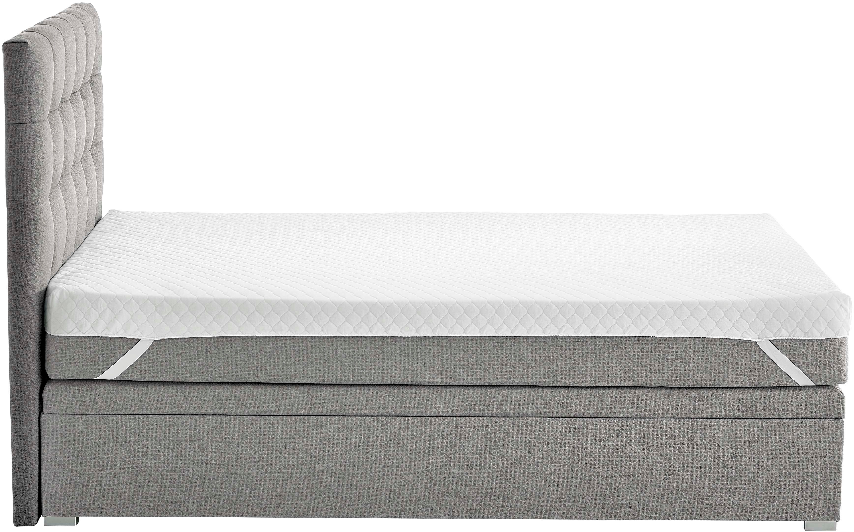 ATLANTIC home collection Boxspring Riona, uitbreidbaar naar een dubbel- en familiebad keuze uit 120x200cm pocketveringmatras of zonder matras