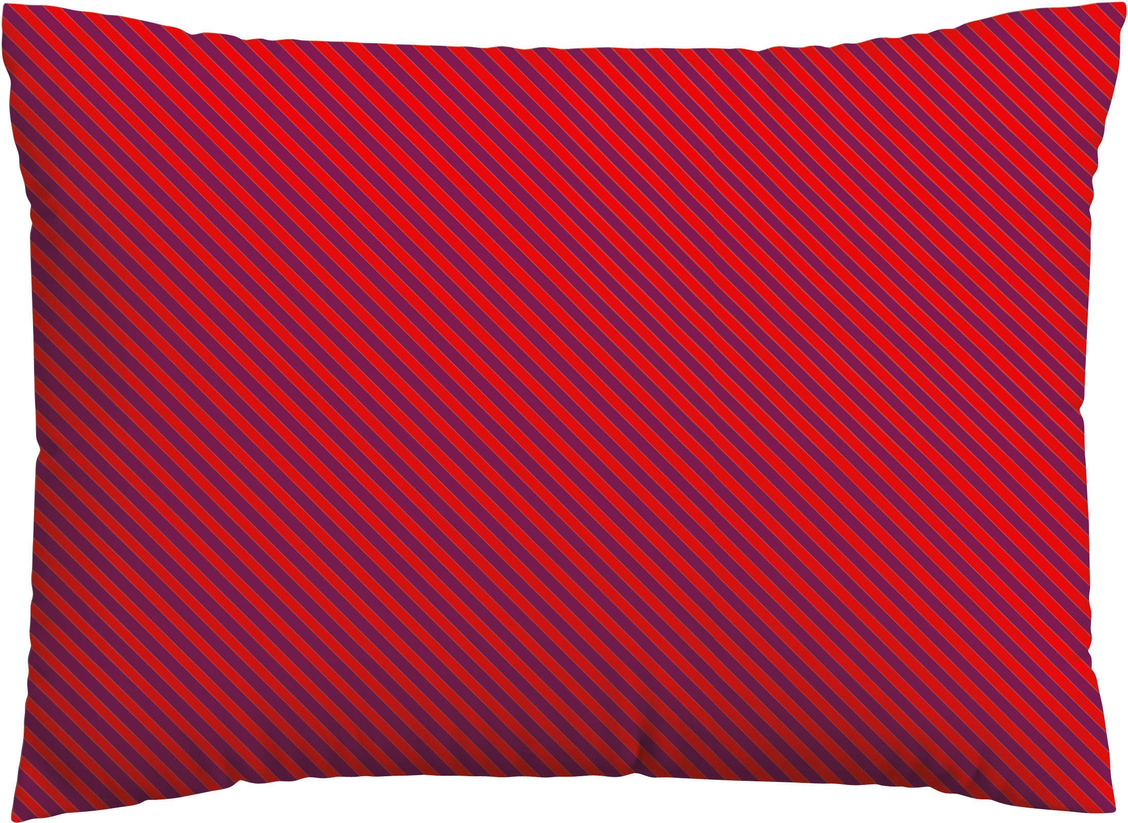Schlafgut Kussenovertrek Woven Satin Fade (1 stuk) kussenovertrekken maat 70 cm x 90 cm rood
