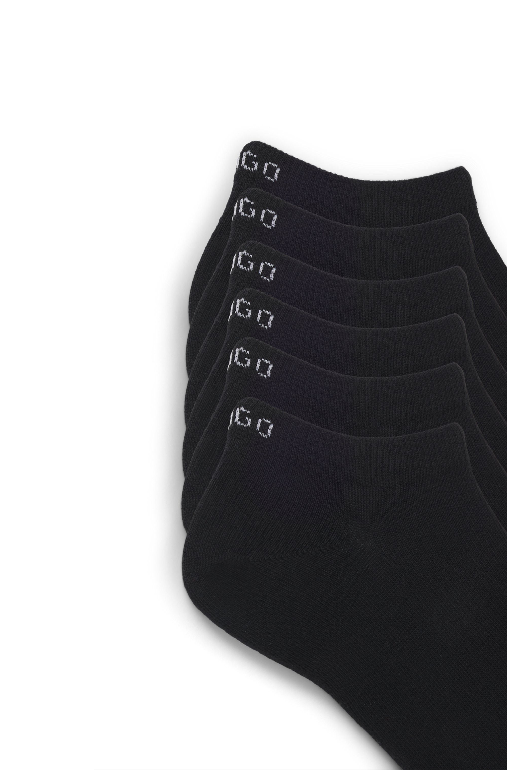 HUGO underwear Sneakersokken Socken 6P AS UNI CC W 10 met merkopschrift op de boorden (6 paar)