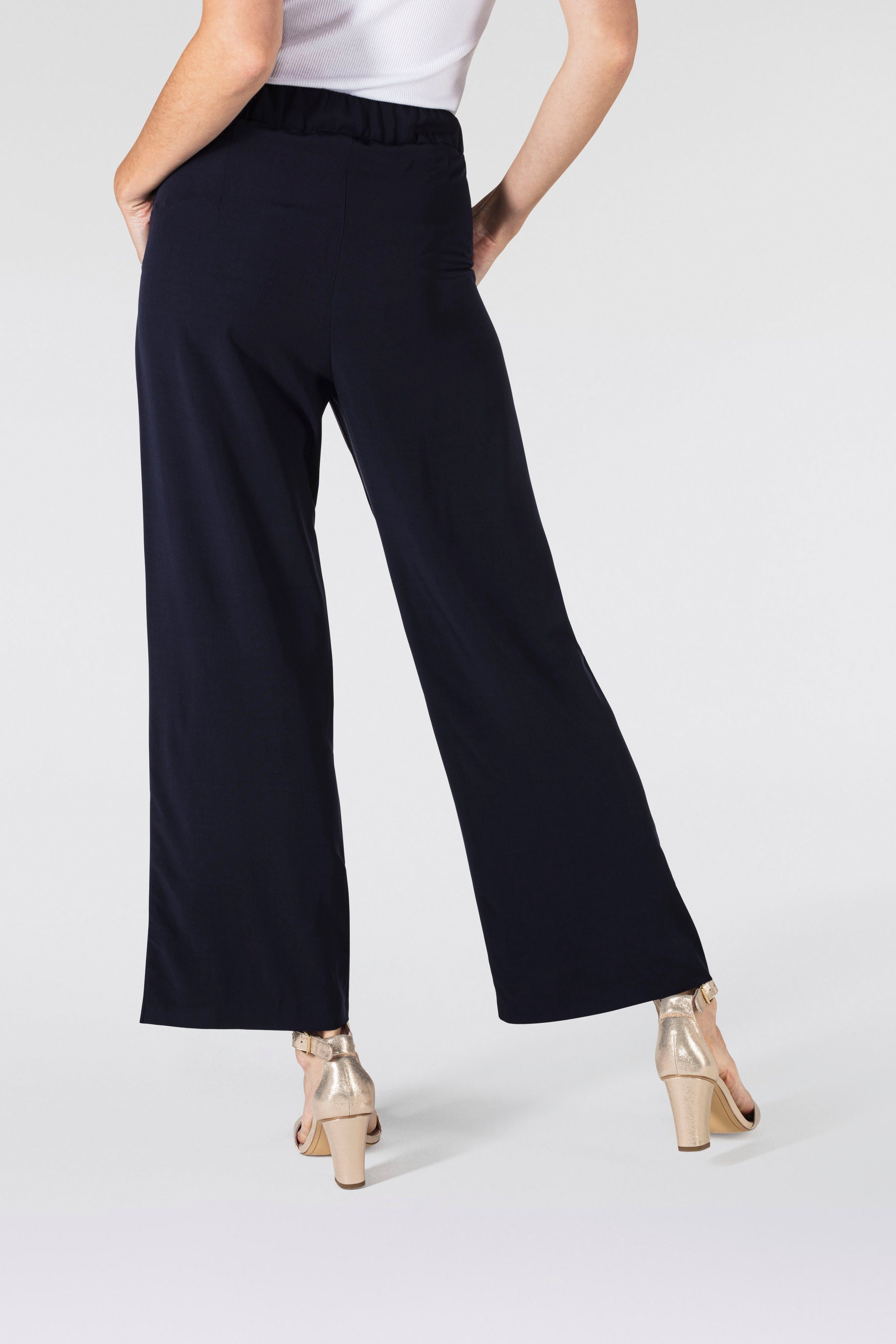 MAC 3 4 broek Chiara Cropped met wijde rechte pijp