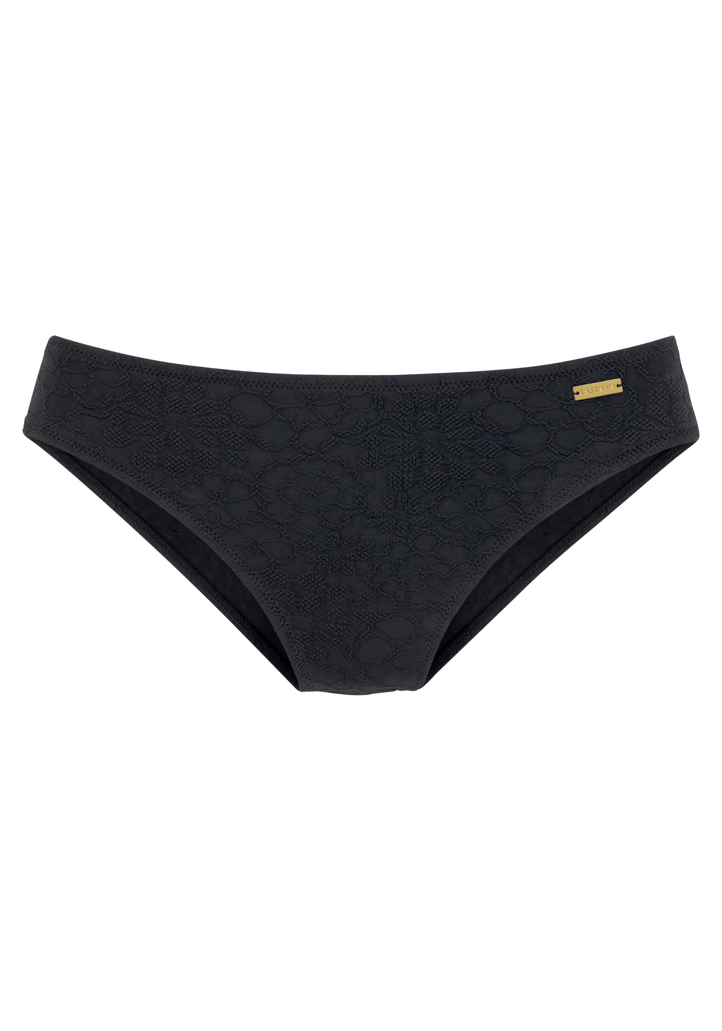 Buffalo Bikinibroekje Bubble met bloemig structuurpatroon