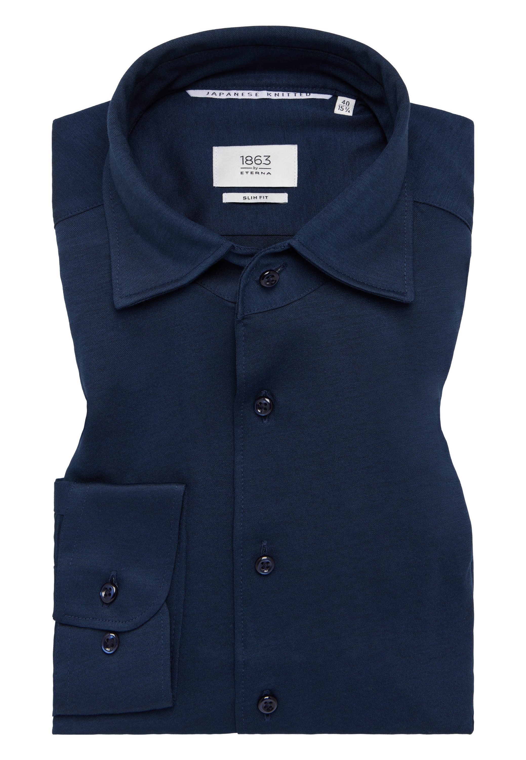 Eterna Overhemd met lange mouwen Slim fit NON IRON (strijkvrij)