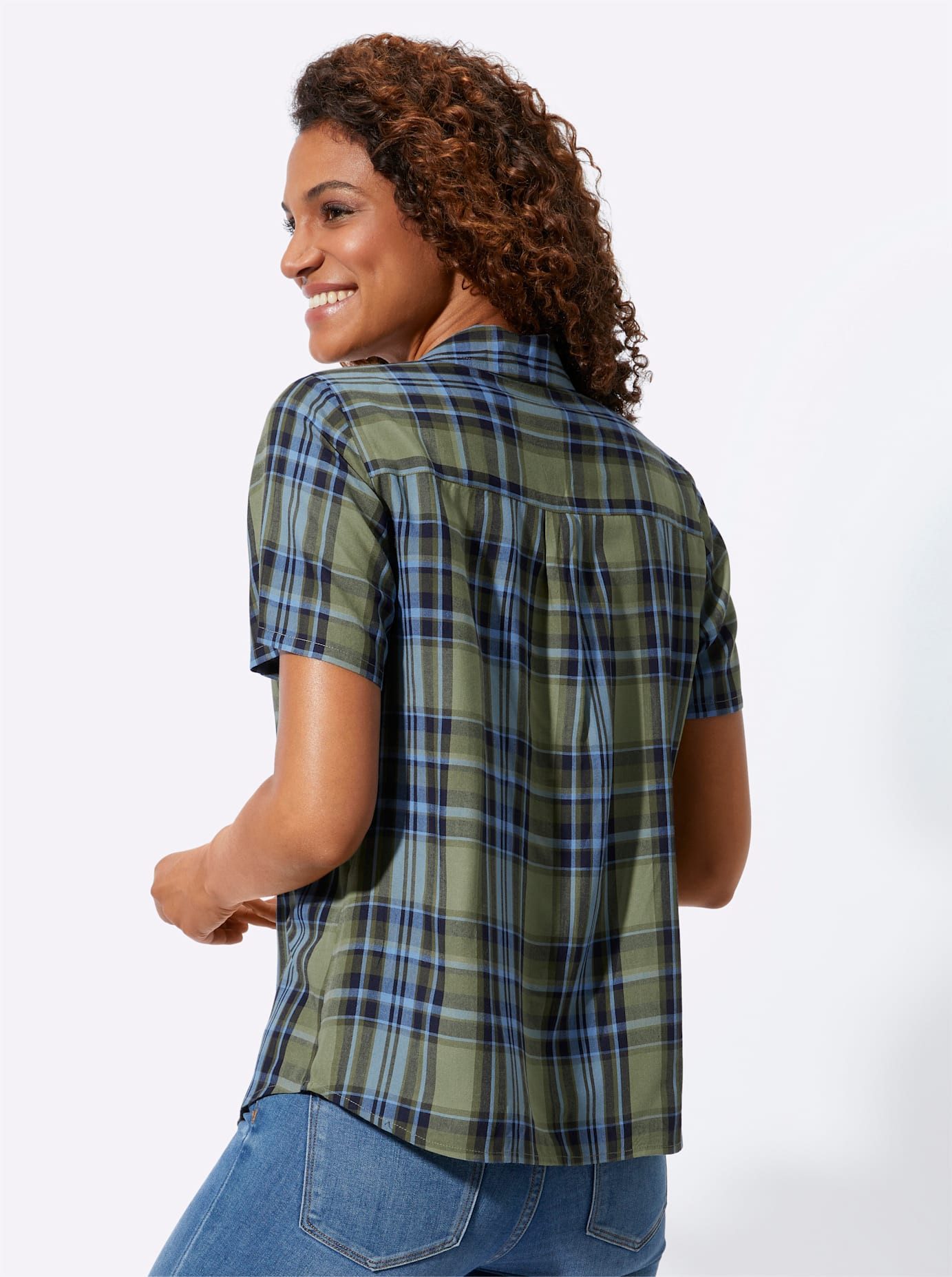 Casual Looks Geruite blouse