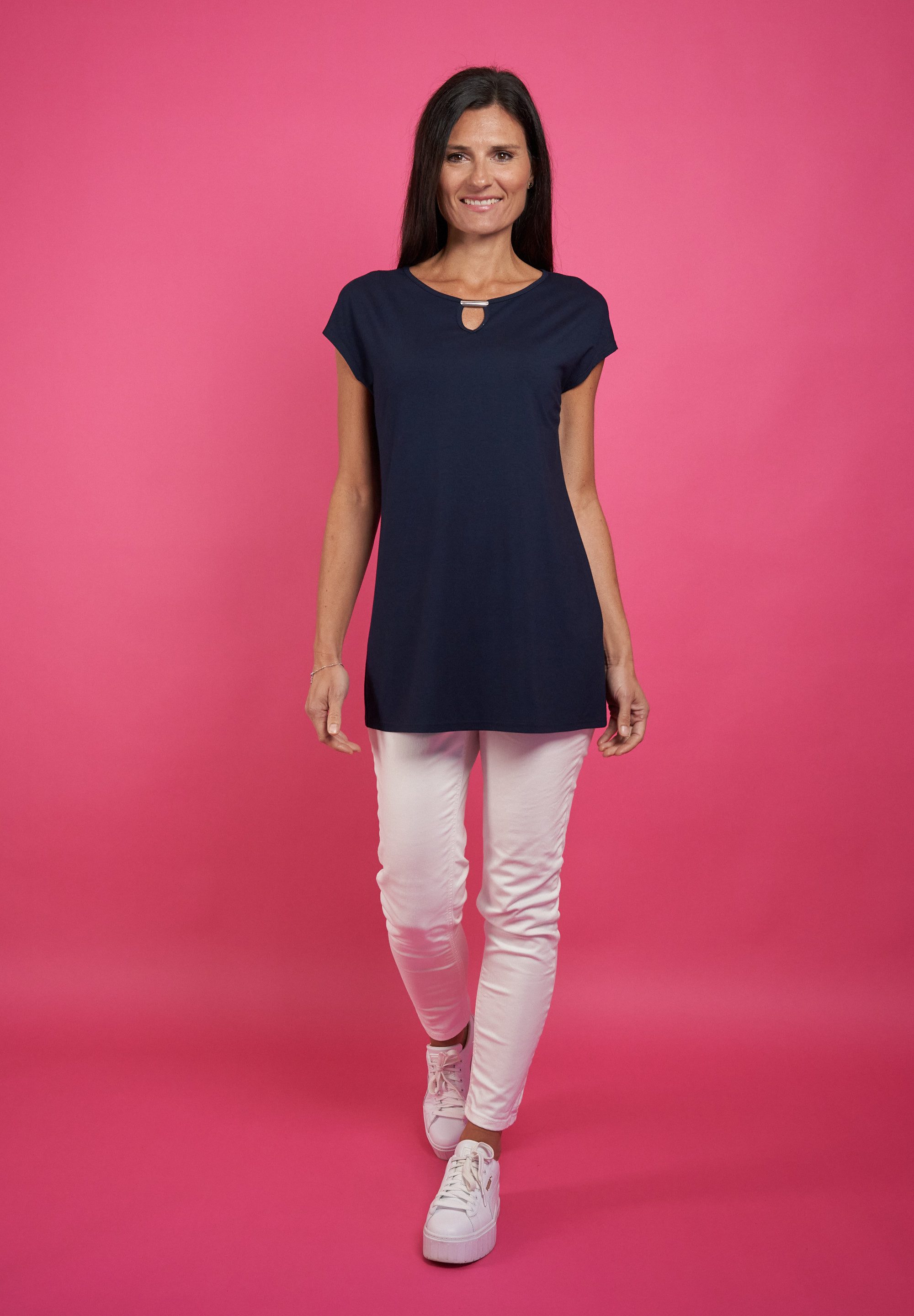 Seidel Moden T-shirt met verbrede schouders, made in germany