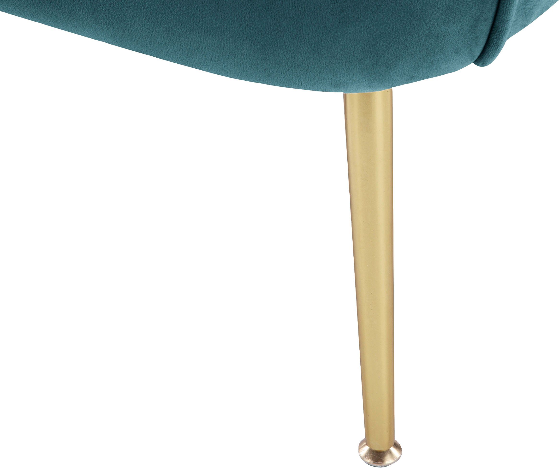 Kayoom Fauteuil Poola 100, comfortabele cocktailstoel, luxe fluwelen bekleding (1 stuk)