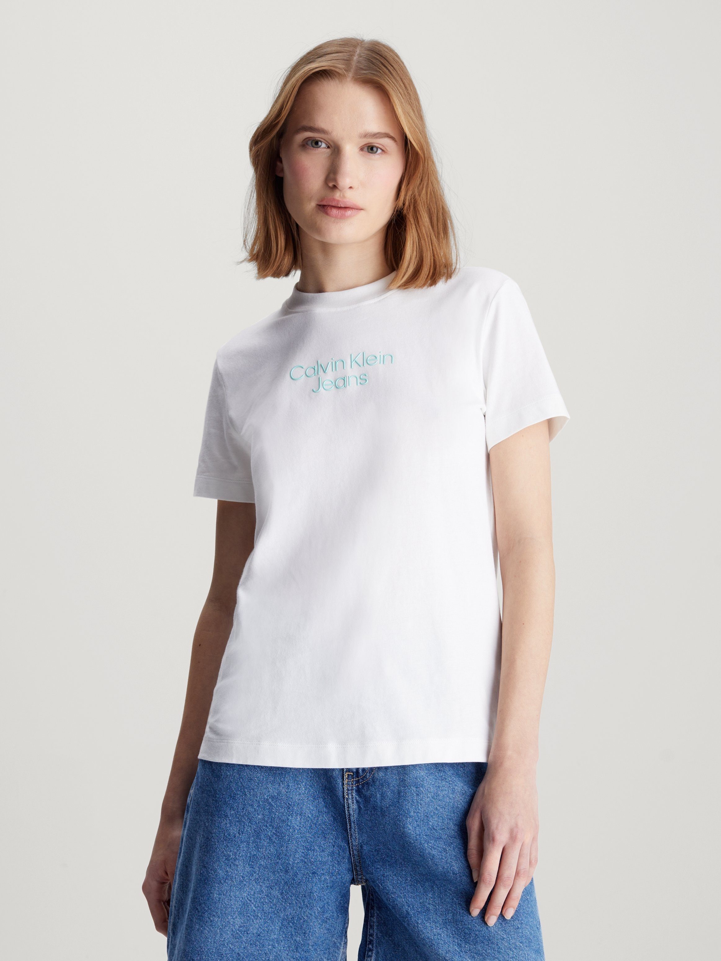 Calvin Klein T-shirt STACKED INSTITUTIONAL REG TEE
