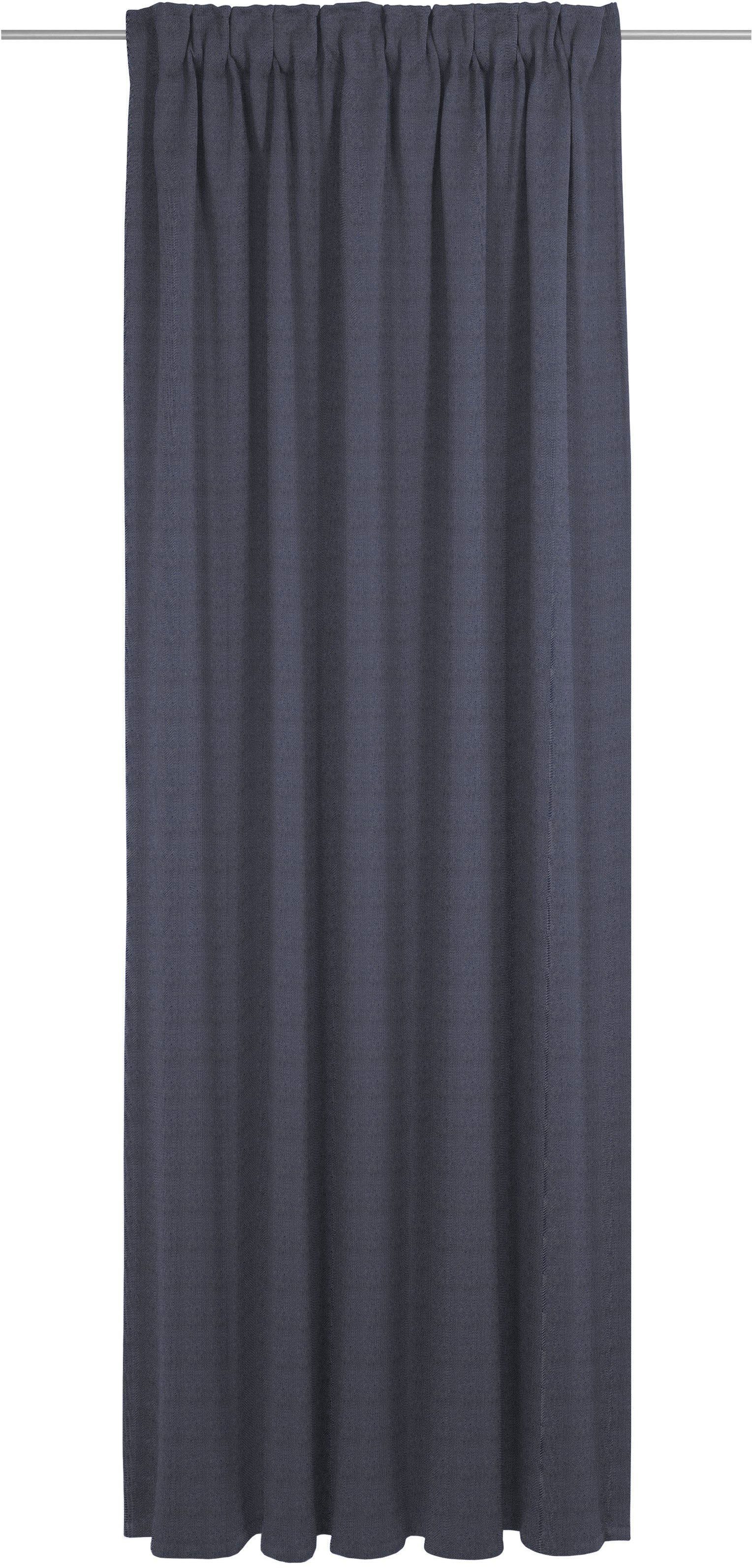 Wirth Gordijn Uni Collection (1 stuk) kant & klaar gordijnen maat - blauw