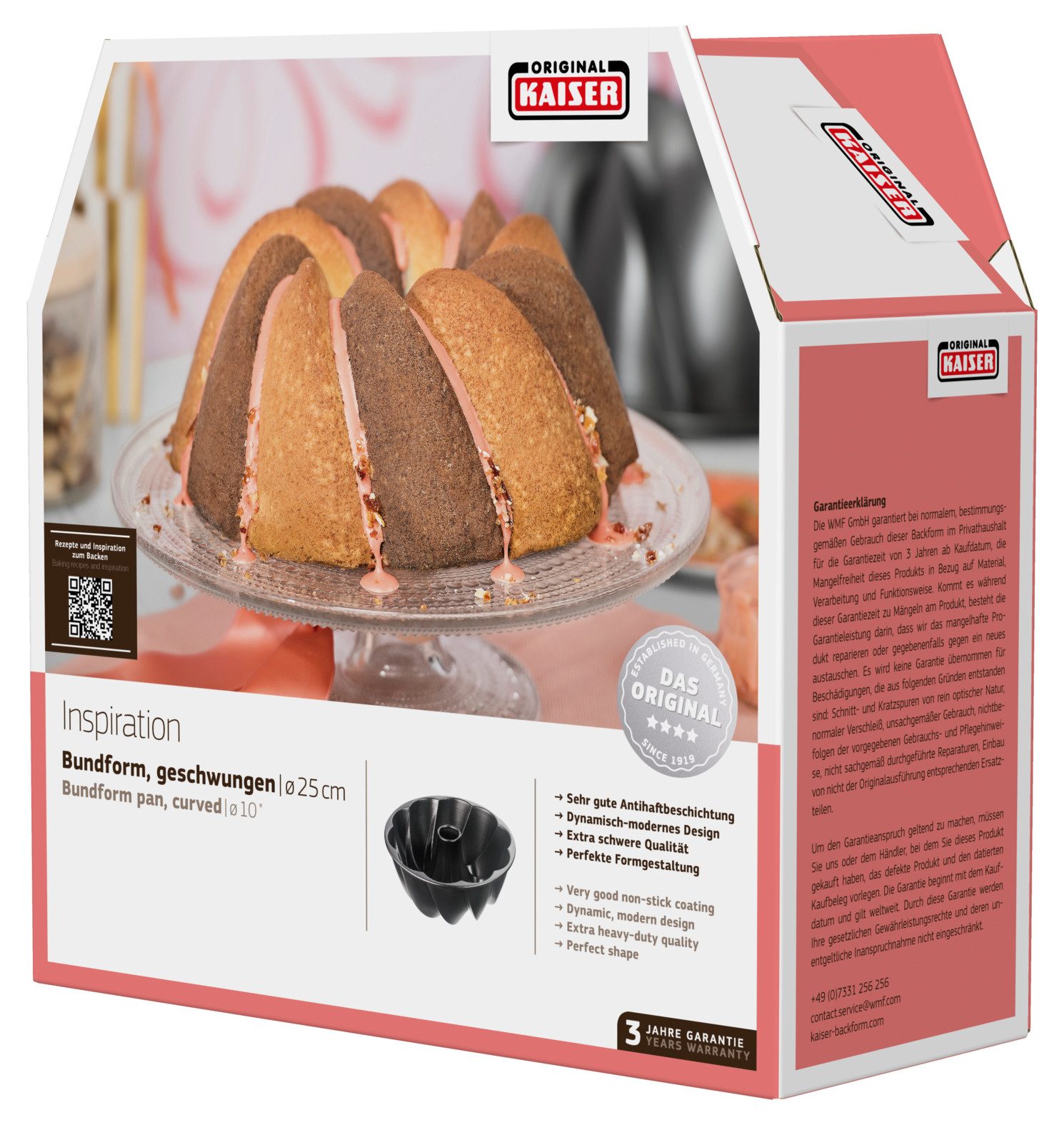 Kaiser Backformen Bakvorm Inspiration Met gebogen oppervlakstructuur