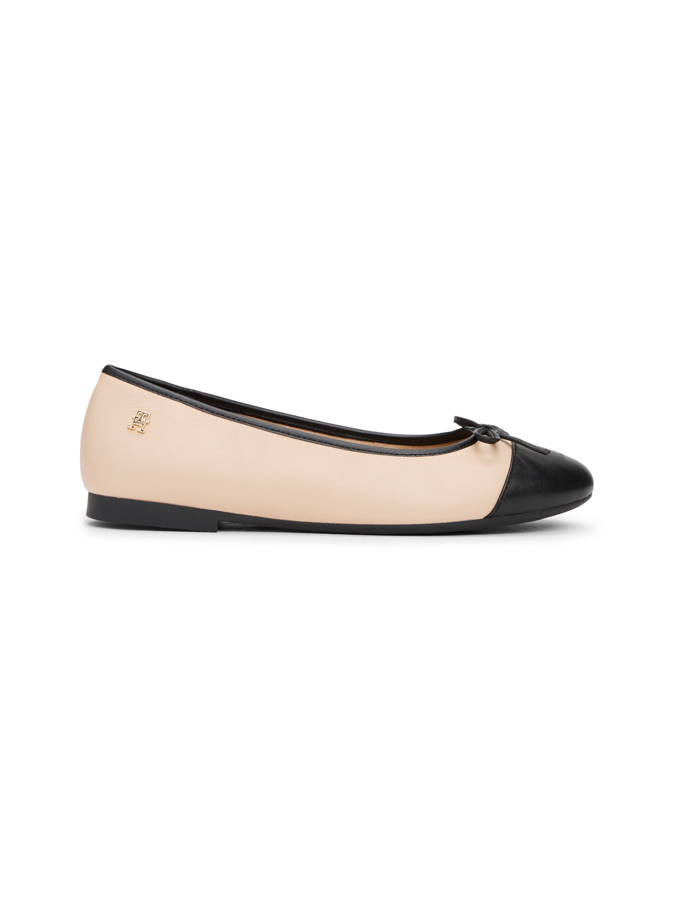 Tommy Hilfiger Ballerina's TOE CAP LEATHER BALLERINA