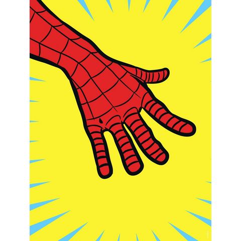 Komar Artprint Marvel PowerUp Spider-Man Hand Kinderkamer, slaapkamer, woonkamer (1 stuk)