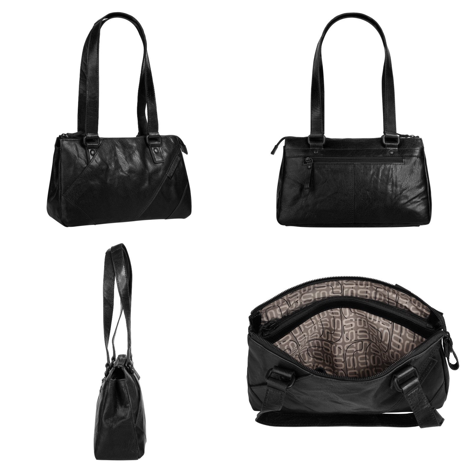 Spikes & Sparrow Tas echt leder