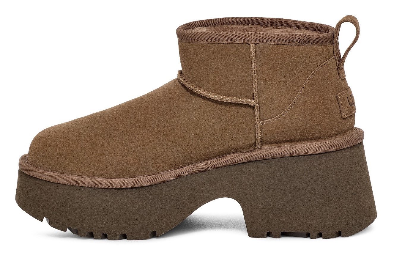 UGG Boots zonder sluiting CLASSIC ULTRA MINI NEW HEIGHTS plateau laarzen, winterlaarzen, boots met aantrek lus