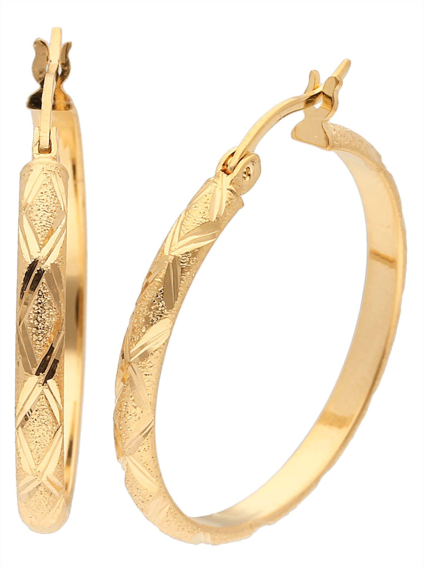 Lady Paar creolen dames oorbellen goud(kleur)