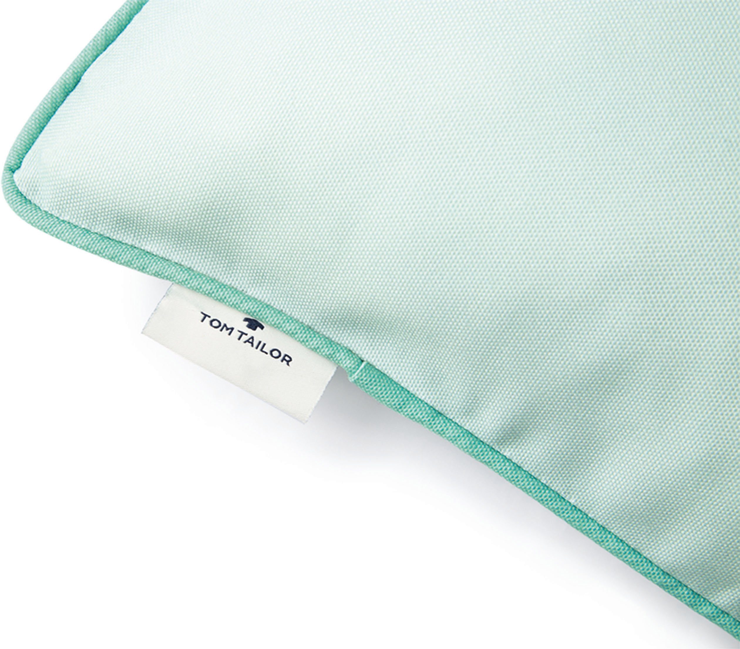 TOM TAILOR HOME Sierkussen Dove Signature met paspel, kussenovertrek zonder vulling(1 stuk)