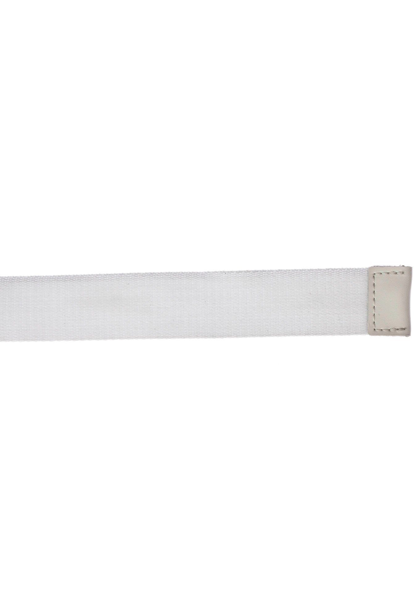 H.I.S Stoffen riem met d-ringen in wit