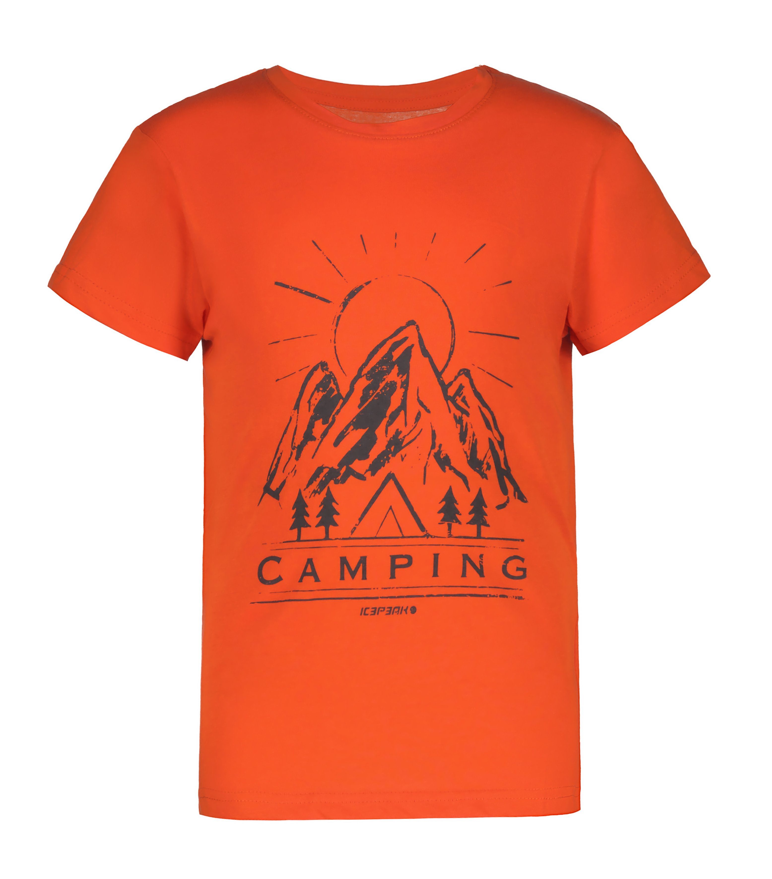 Icepeak outdoor T-shirt Leadville Jr oranje Sport t-shirt Jongens Katoen Ronde hals 128