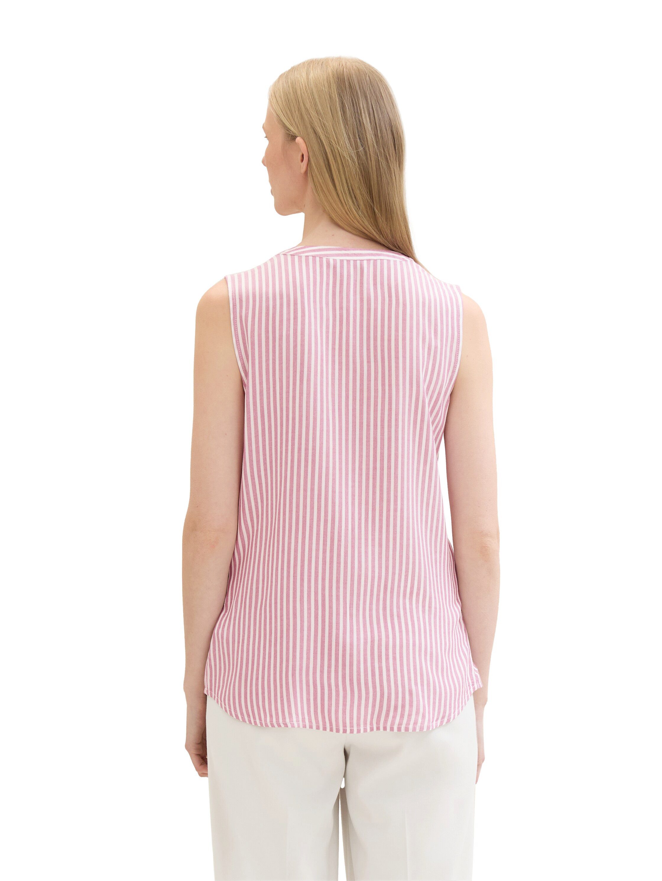 Tom Tailor Shirt gestreept met opgezette borstzakken
