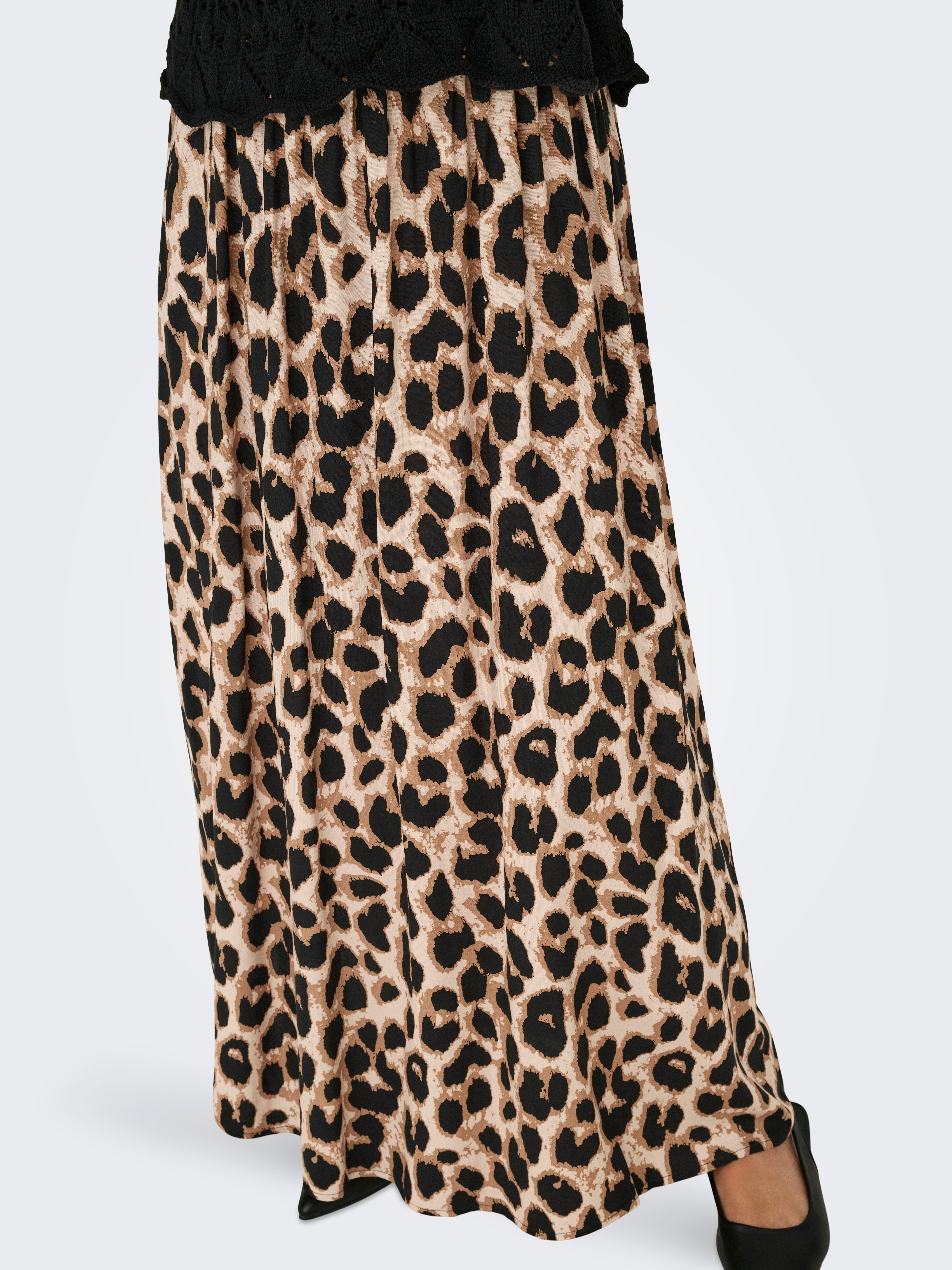 Only Maxirok ONLVENEDIG AOP LIFE LONG SKIRT