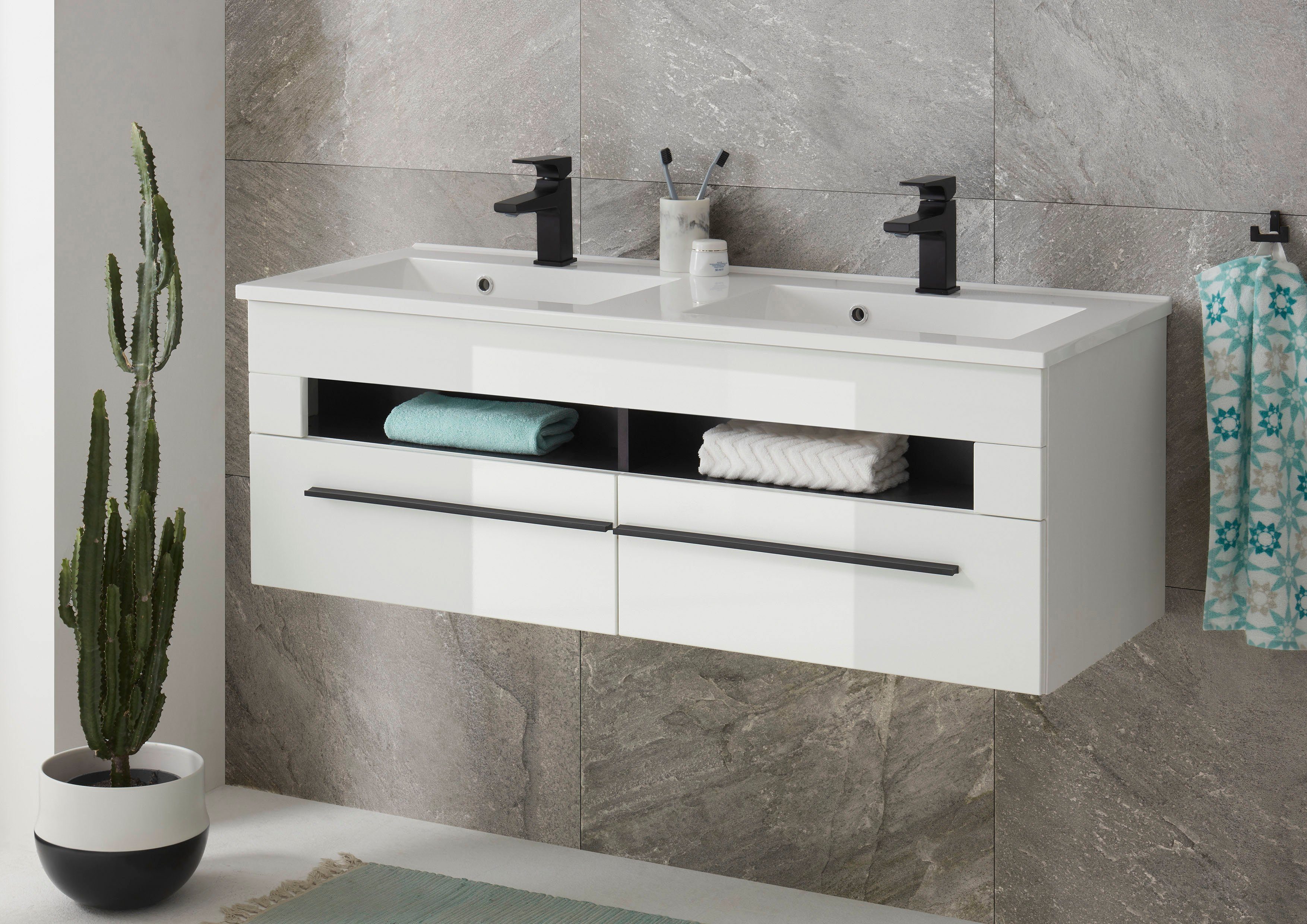INOSIGN Wastafelonderkast Cantara, wastafel incl. wastafel, modern ontwerp