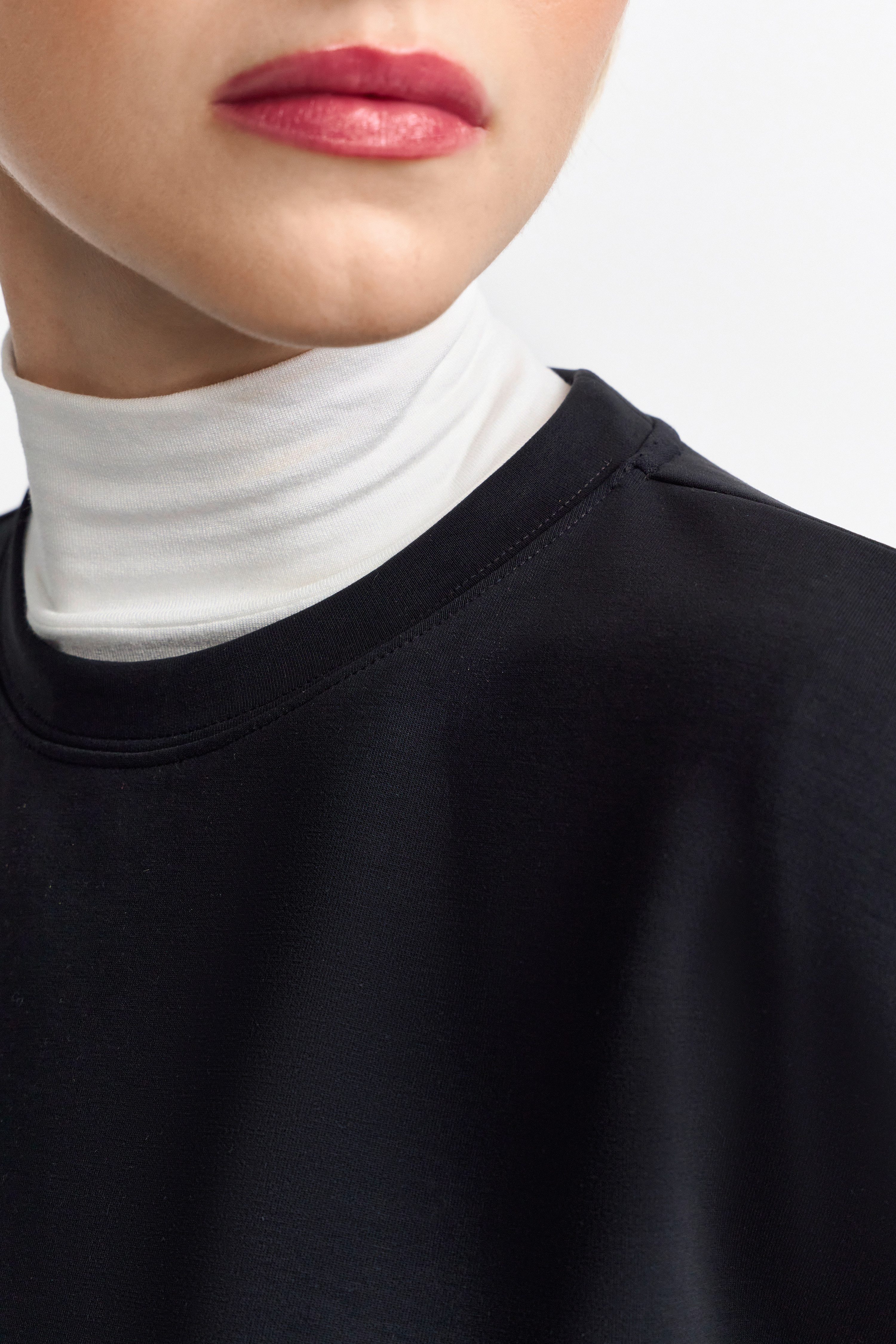 Rich & Royal Shirt met korte mouwen Tencel peached Shirt modieus kortarm sweatshirt