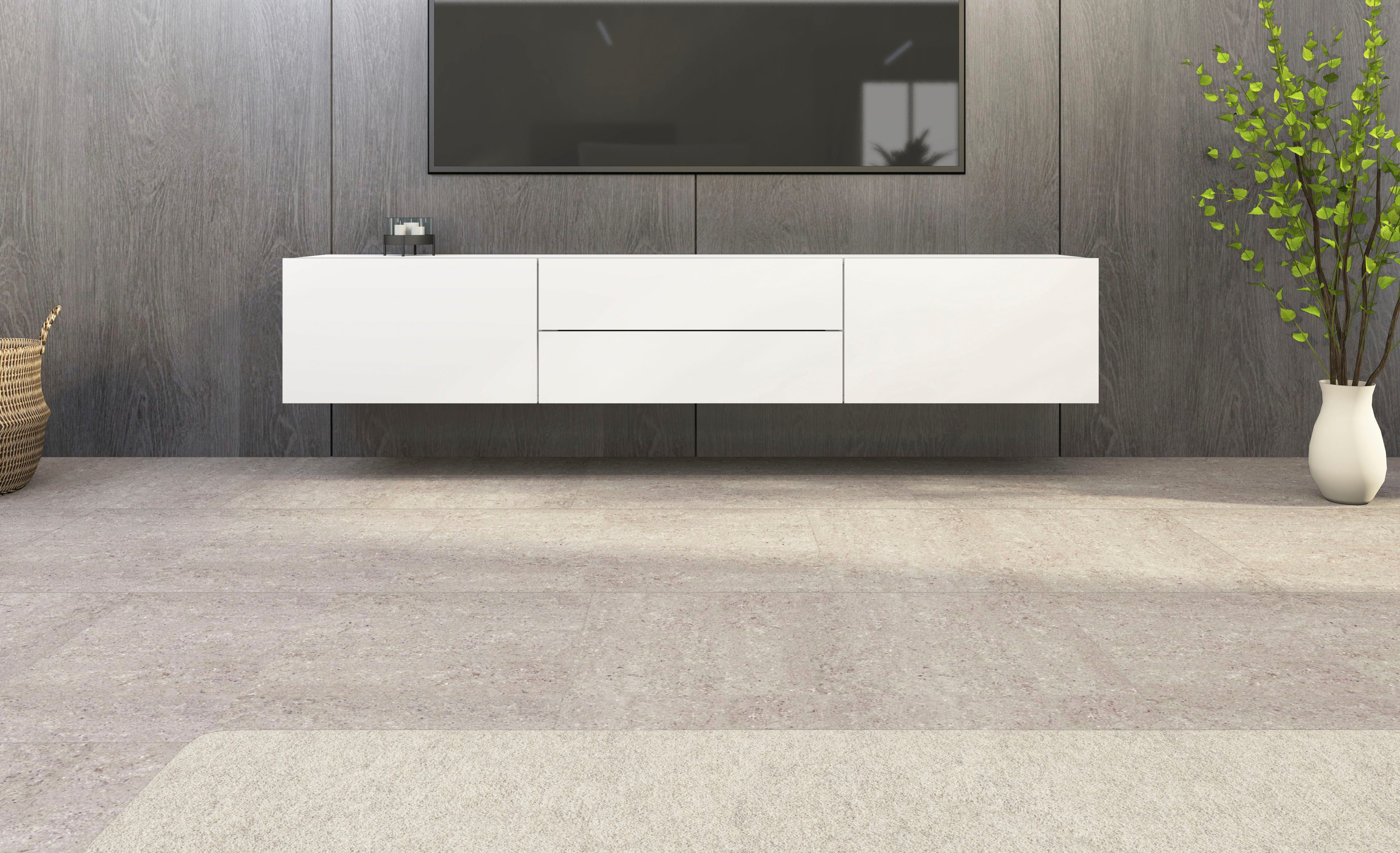 borchardt Möbel Tv-meubel Sophia Breedte 200 cm met 2 kleppen en 2 laden, staand en hangend