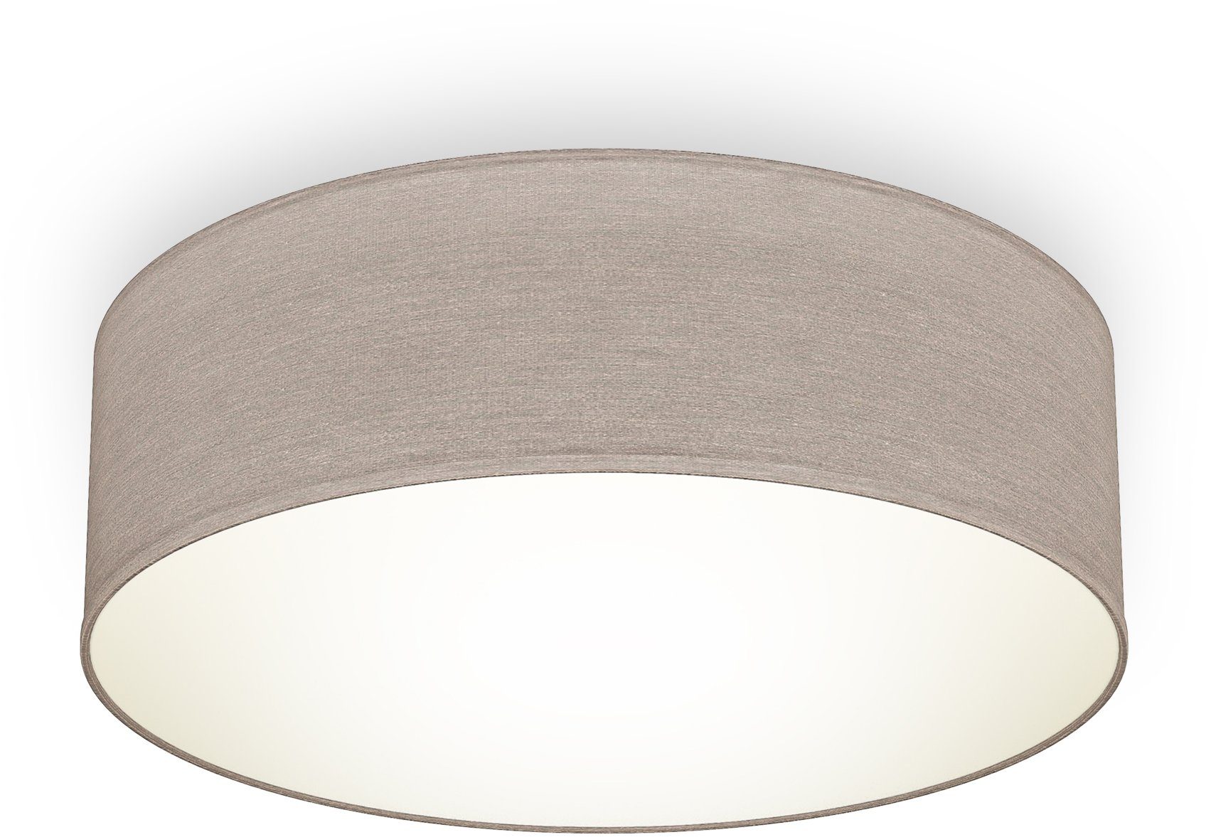 B.K.Licht Plafondlamp Plafondlamp, textielschaal, woonkamerlamp, slaapkamer, E27