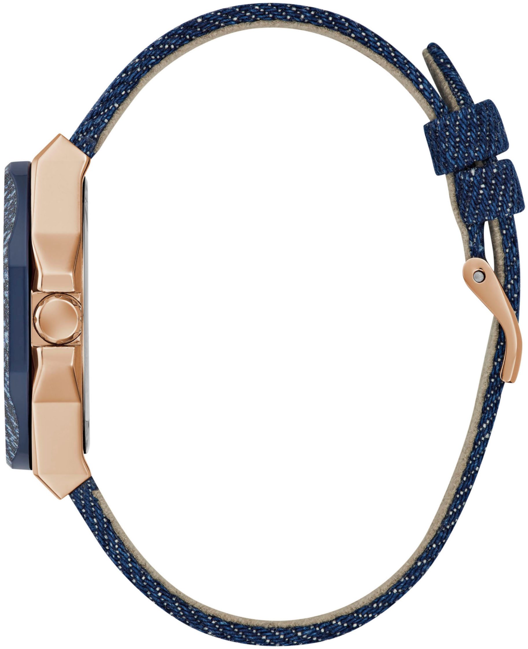 Guess Multifunctioneel horloge Glaze Quartzhorloge, horloge, damenuur, datum, 12/24-uurs weergave, analoog