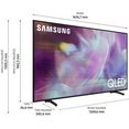 samsung qled-tv gq75q60aau, 189 cm - 75 ", 4k ultra hd, smart tv, quantum hdr | quantum processor 4k lite | 100% kleurvolumes | contrast enhancer zwart
