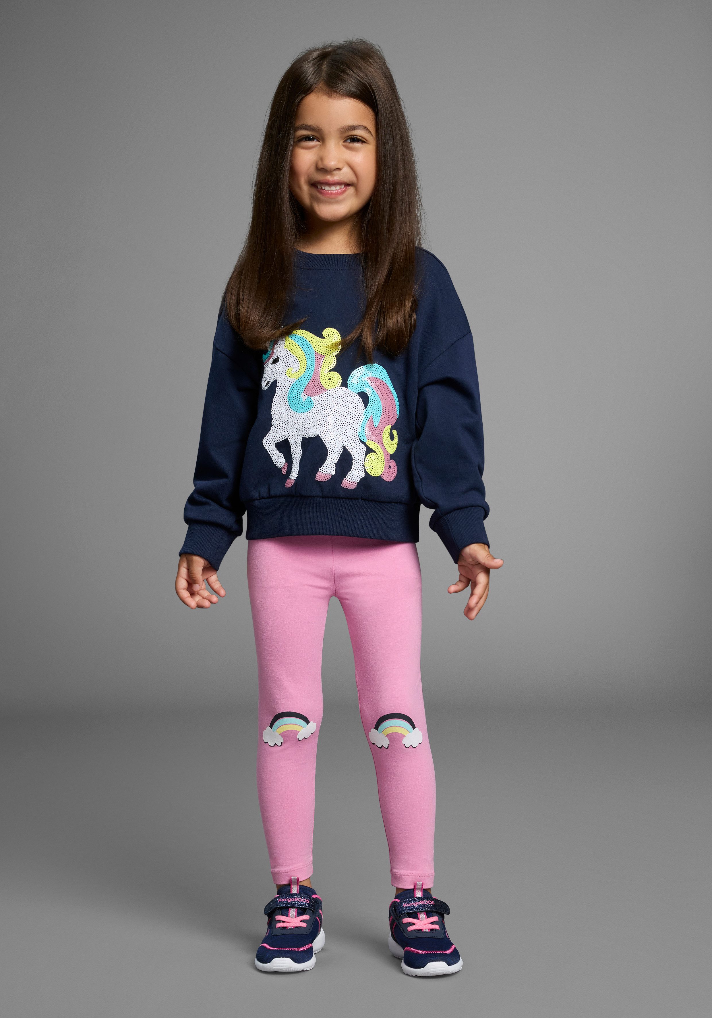 KIDSWORLD Legging 2-pack leggings met regenboog (2-delig)