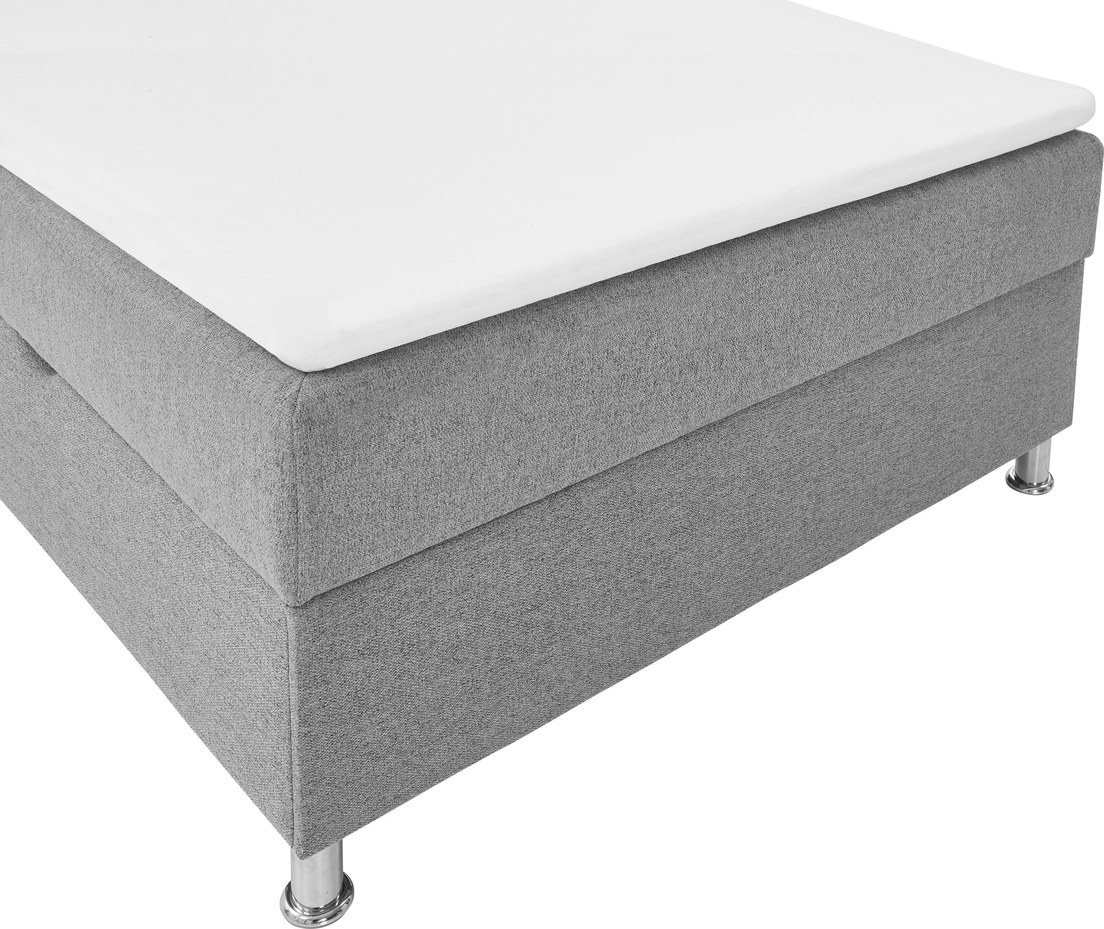 INOSIGN Boxspring Escalon met opbergruimte, inclusief topper beschikbaar in de breedtes 120x200 cm en 180x200 cm
