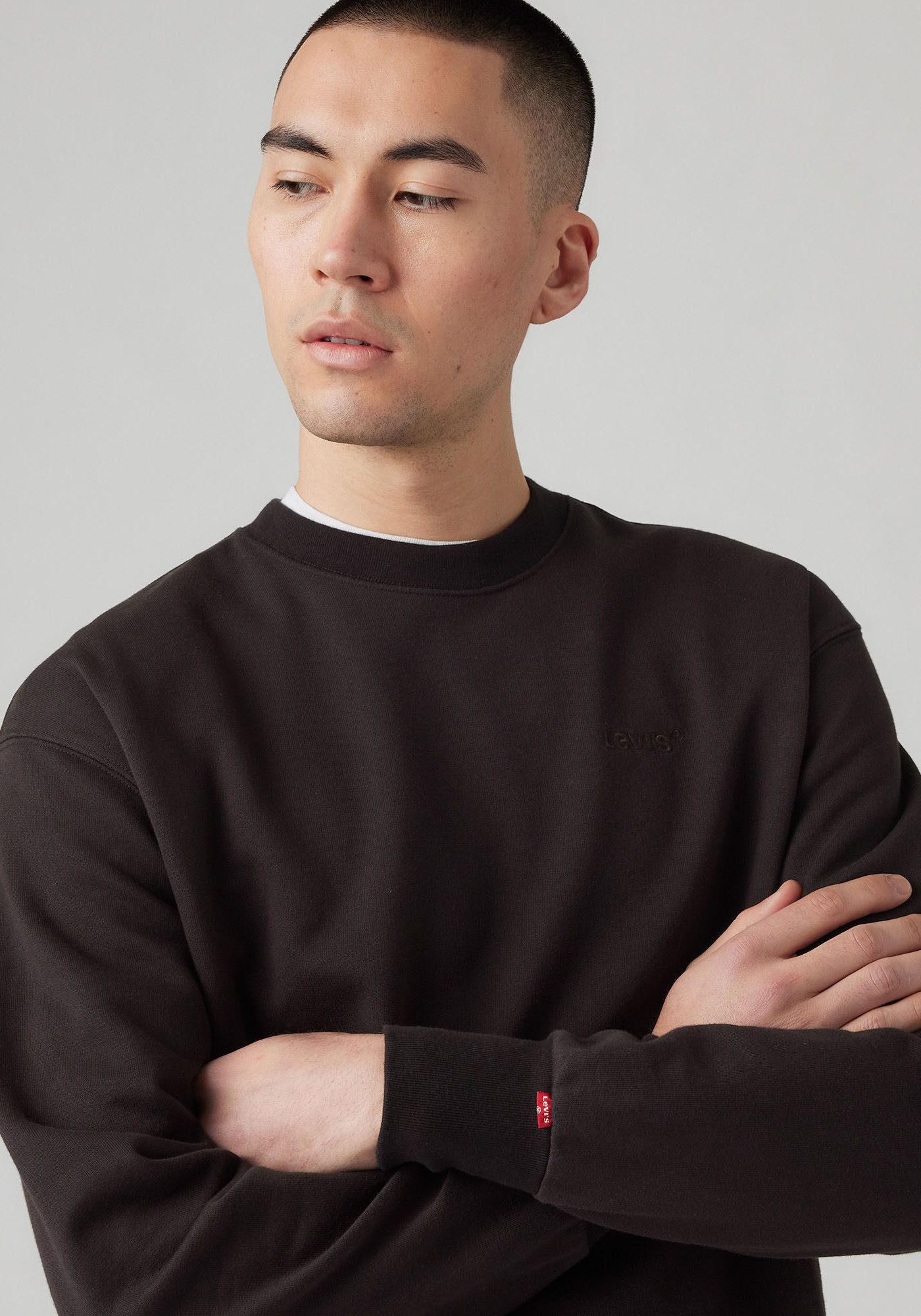 Levi's® Sweatshirt AUTHENTIC CREW met geborduurd logo