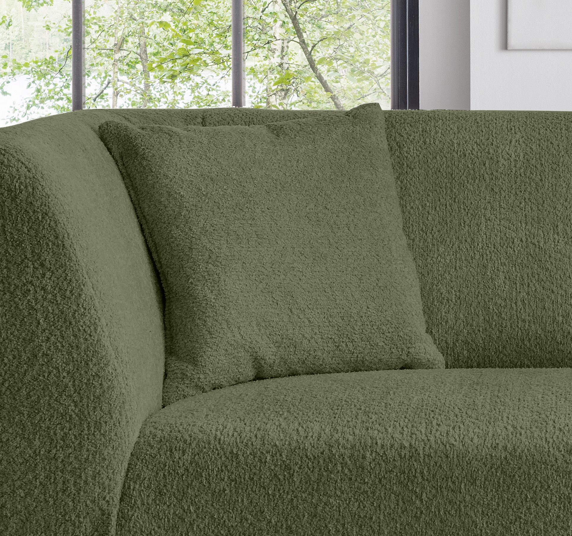 INOSIGN 2-zitsbank twee verschillende pootkleuren naar keuze