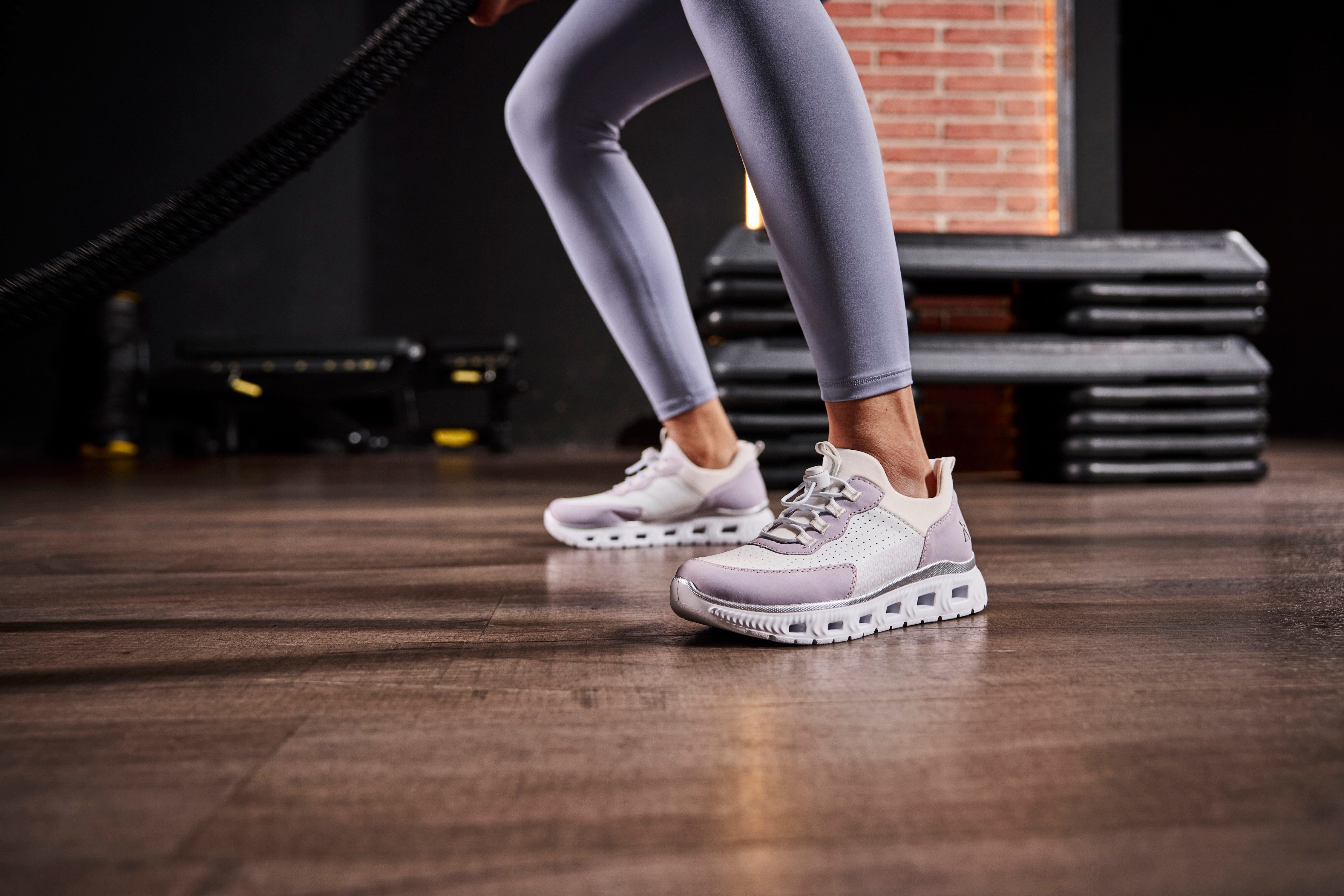 RIEKER Sport Slip-on sneakers Vegan , slippers, lage schoen, vrijetijdssneaker met memosoft-uitrusting