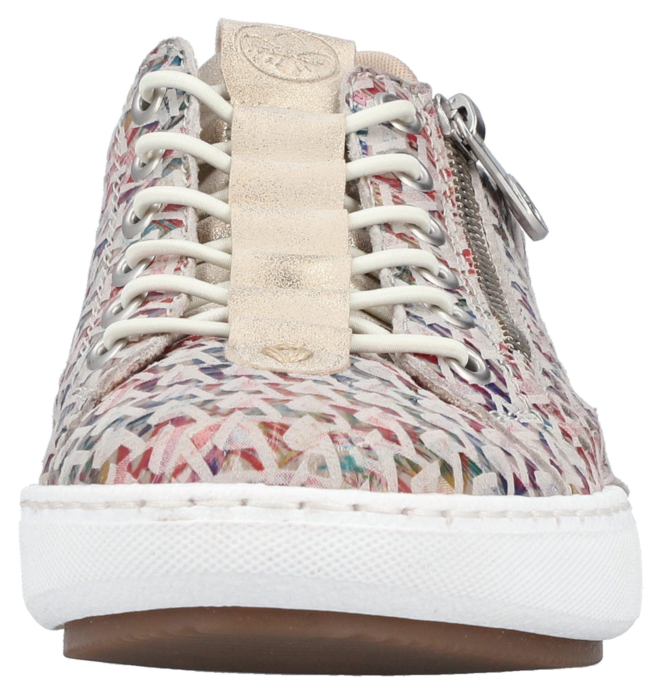 Rieker Slip-on sneakers , instapschoen, lage schoen, vrijetijdsschoen met gewatteerde schacht
