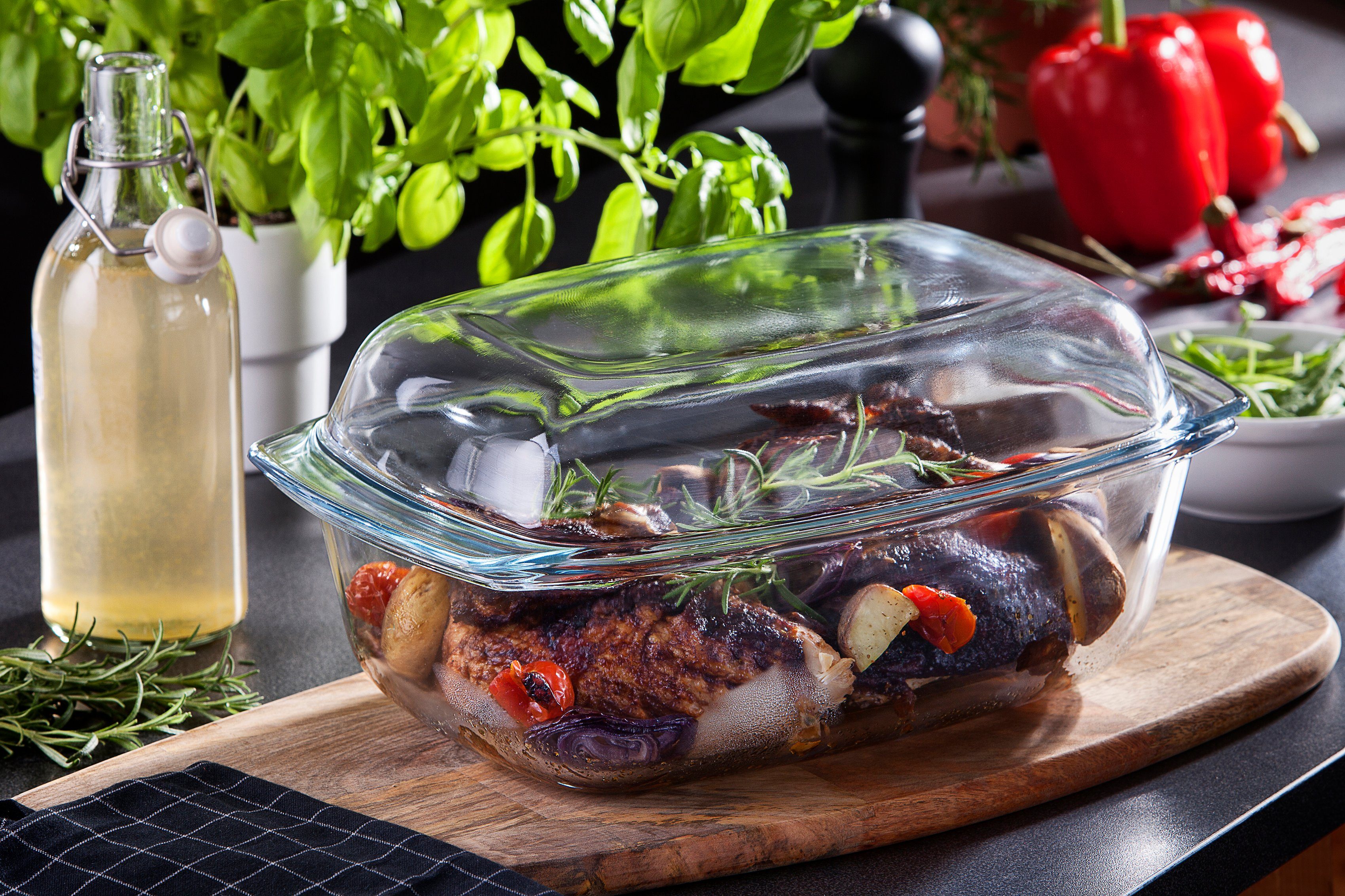 van Well Ovenschaal vuurvast glas, 7 liter