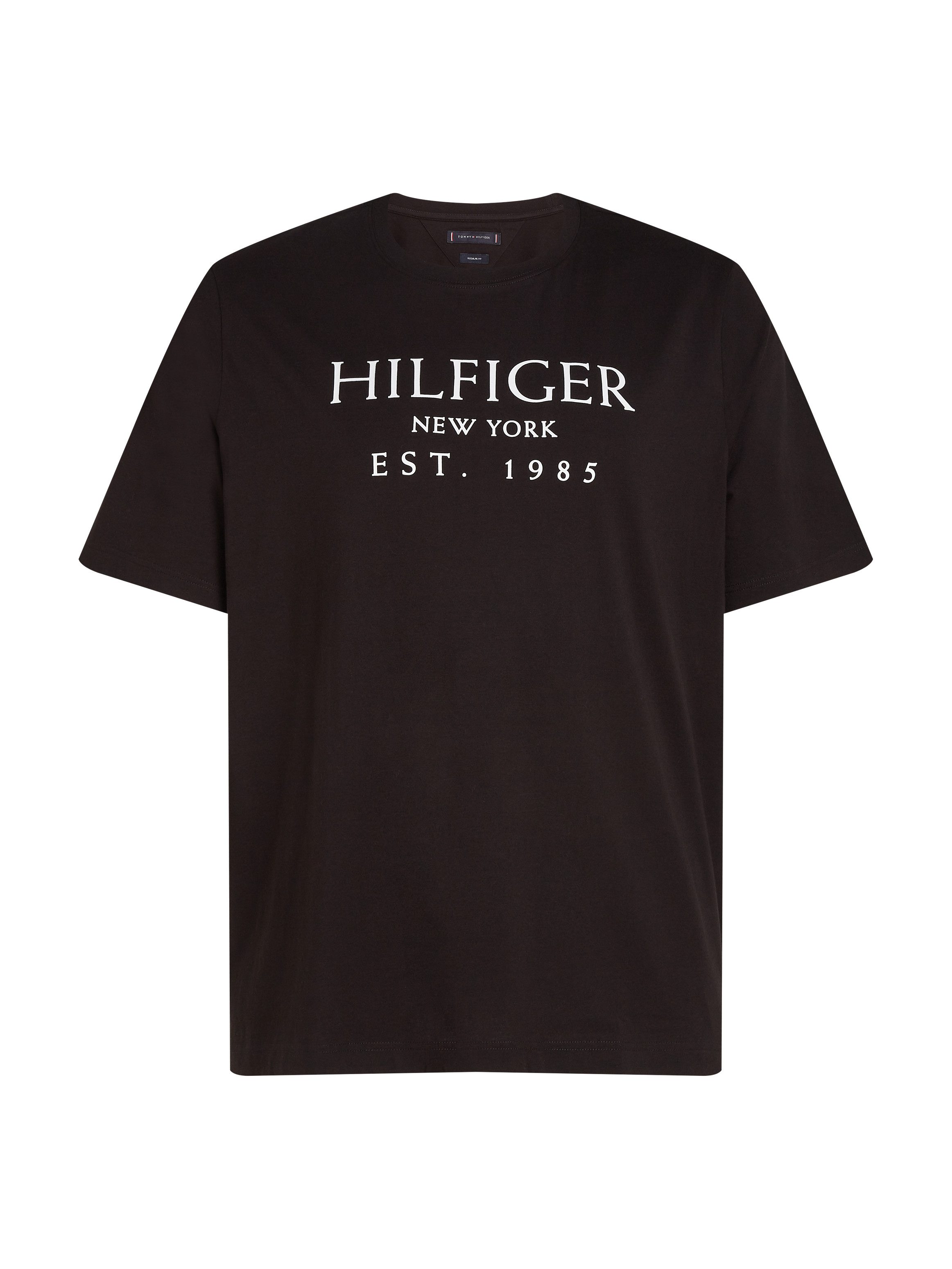 Tommy Hilfiger Shirt met ronde hals BT-BIG HILFIGER TEE-T in grote maten, met logo-opdruk, ronde hals