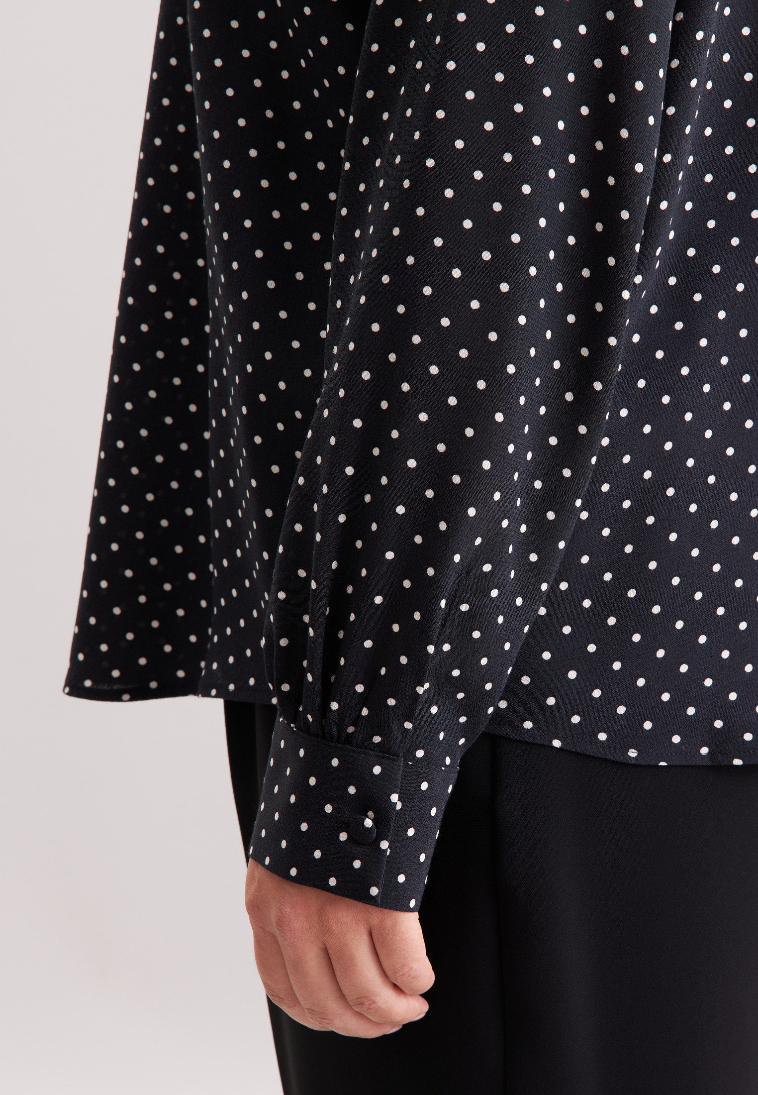 seidensticker Klassieke blouse Zwarte roos