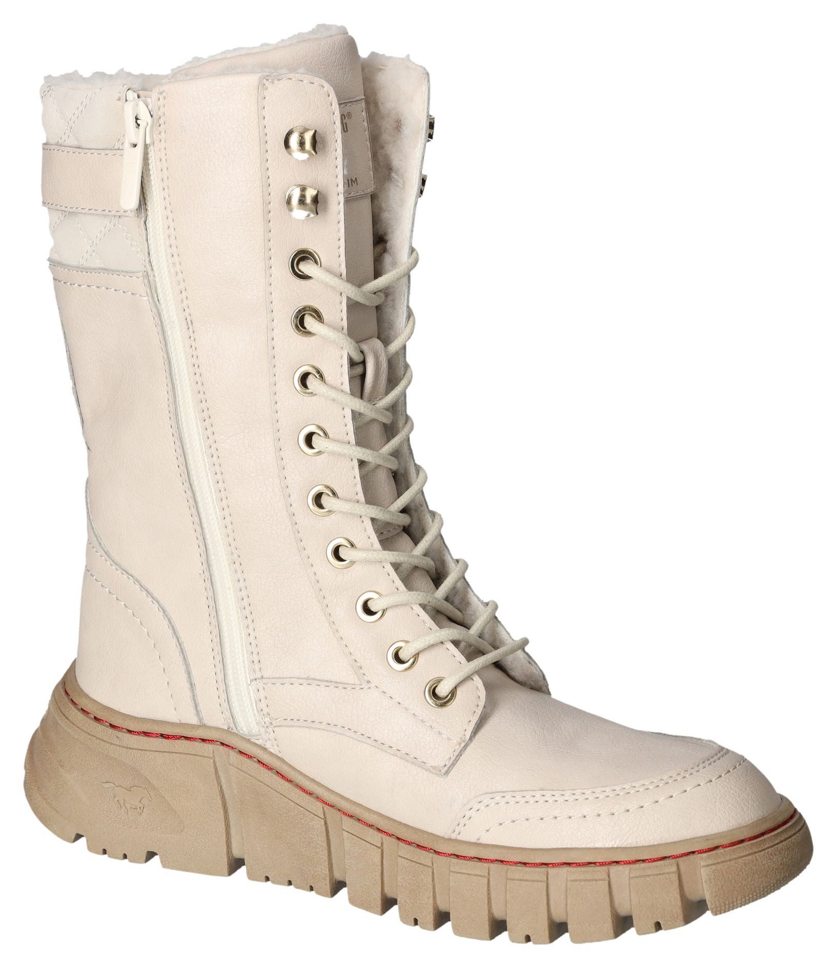 Mustang Shoes Winterlaarzen , veterschoenen, snowboots, profielzool met binnenrits