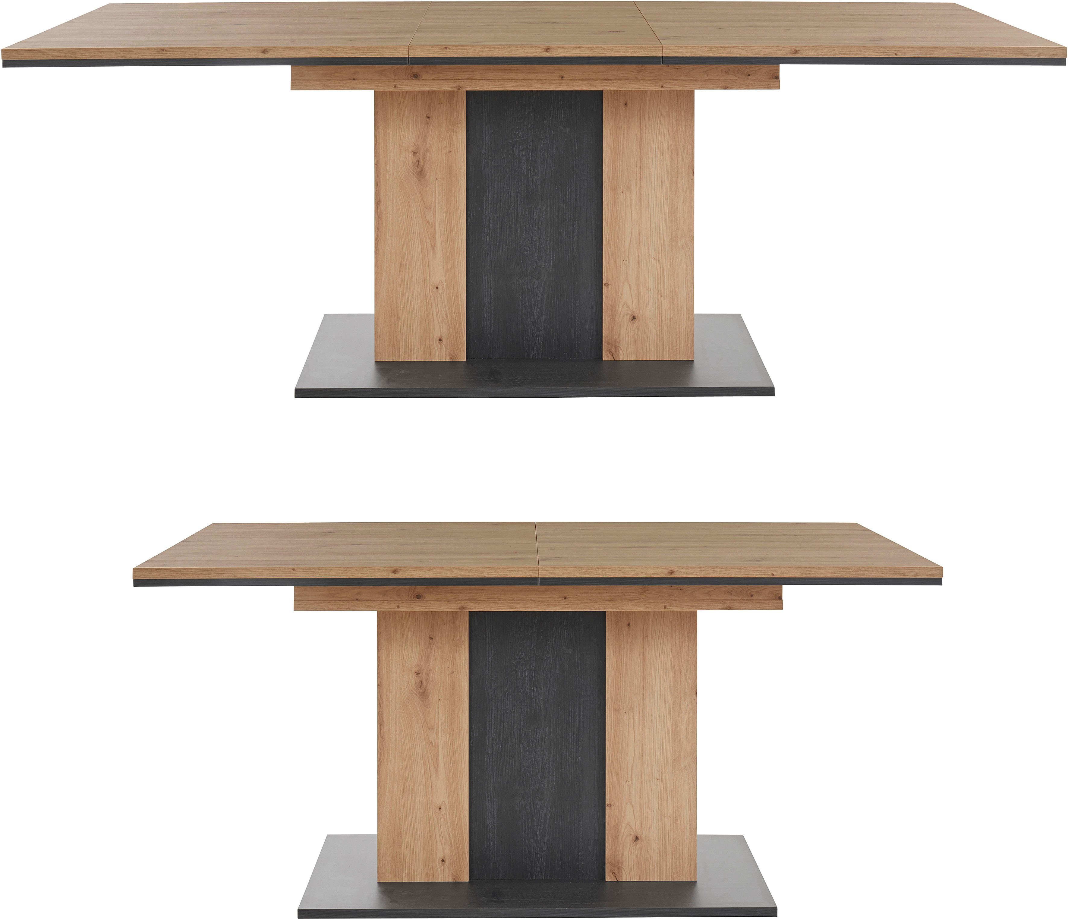 HELA Eettafel Atlanta T Uittrekbaar van breedte 160-210 cm