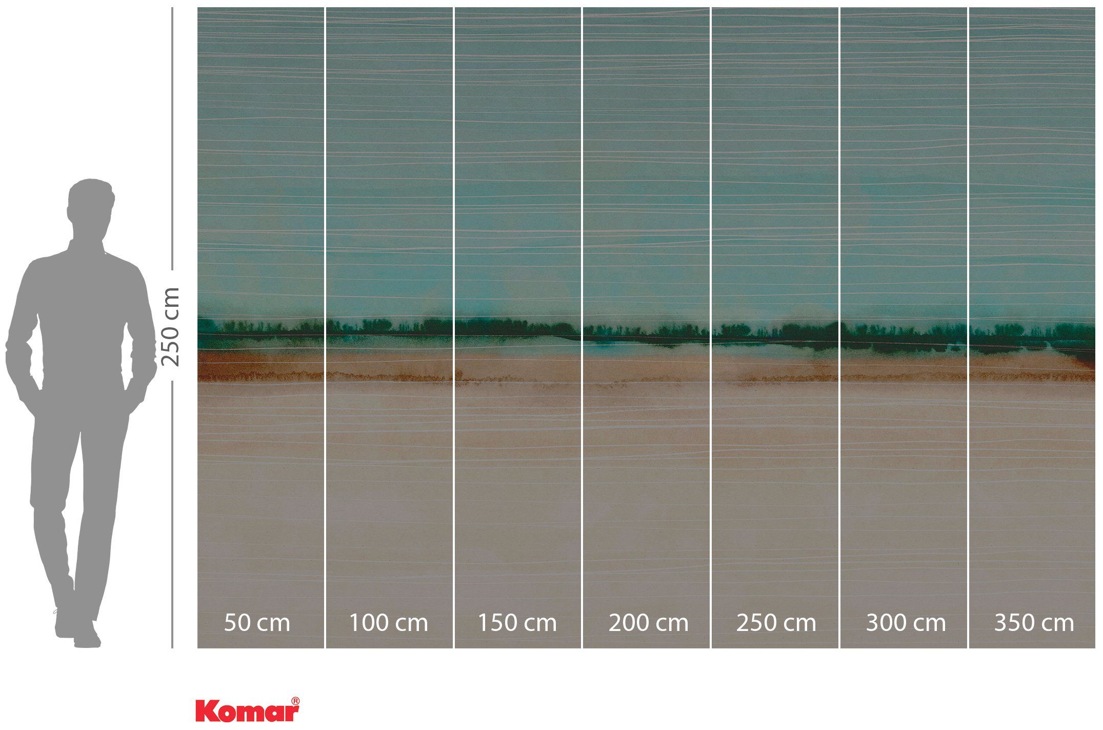 Komar Vliesbehang Digitale print vlies - Drift - Afmeting 350 x 250 cm (1 stuk)