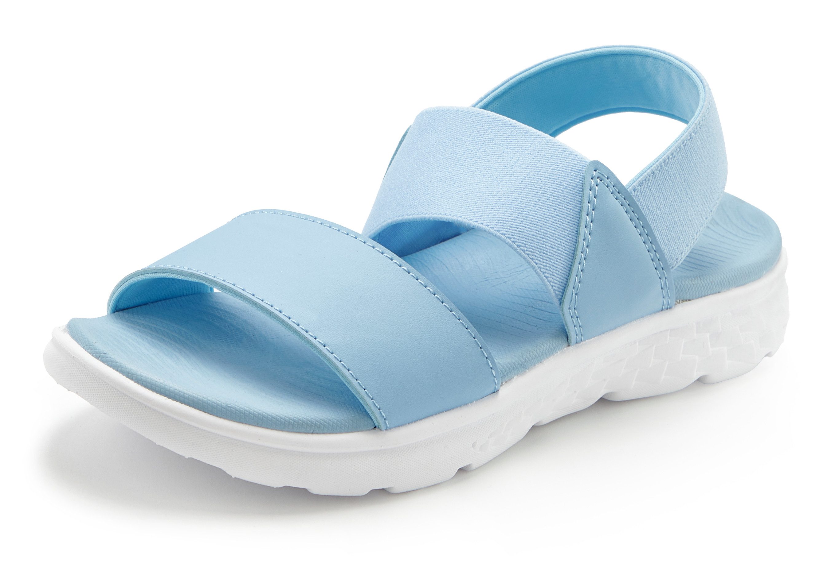 Vivance Sandalen Zomerschoen Sandalette, zomerschoen met lichte zool & elastische banden VEGAN