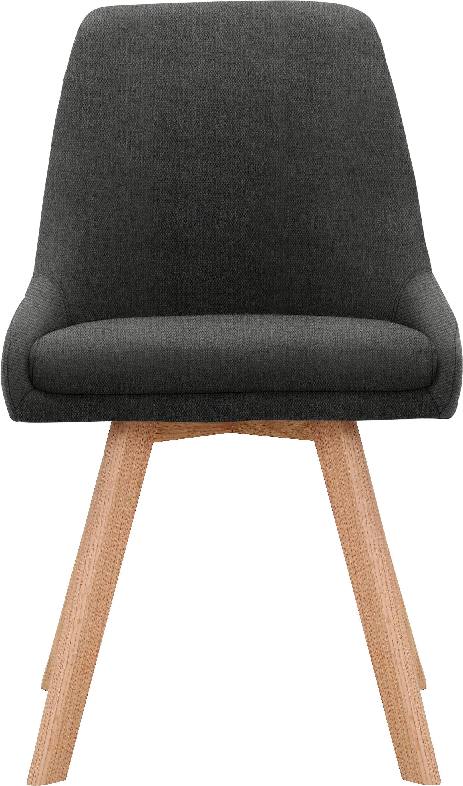 INOSIGN Eetkamerstoel Dilla, TOPSELLER! in sets van 1 en 2, bekleding van geweven stof, zithoogte 48 cm, keukenstoel