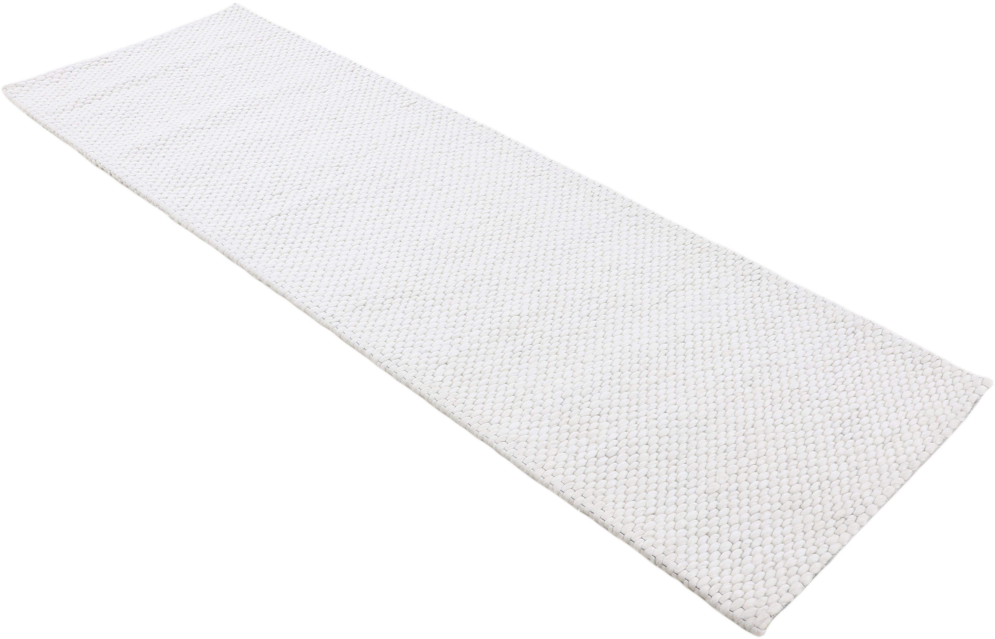 carpetfine Loper Sina Handgeweven tapijt, 100% wol, gemêleerd, handgeweven, zacht & knuffelig