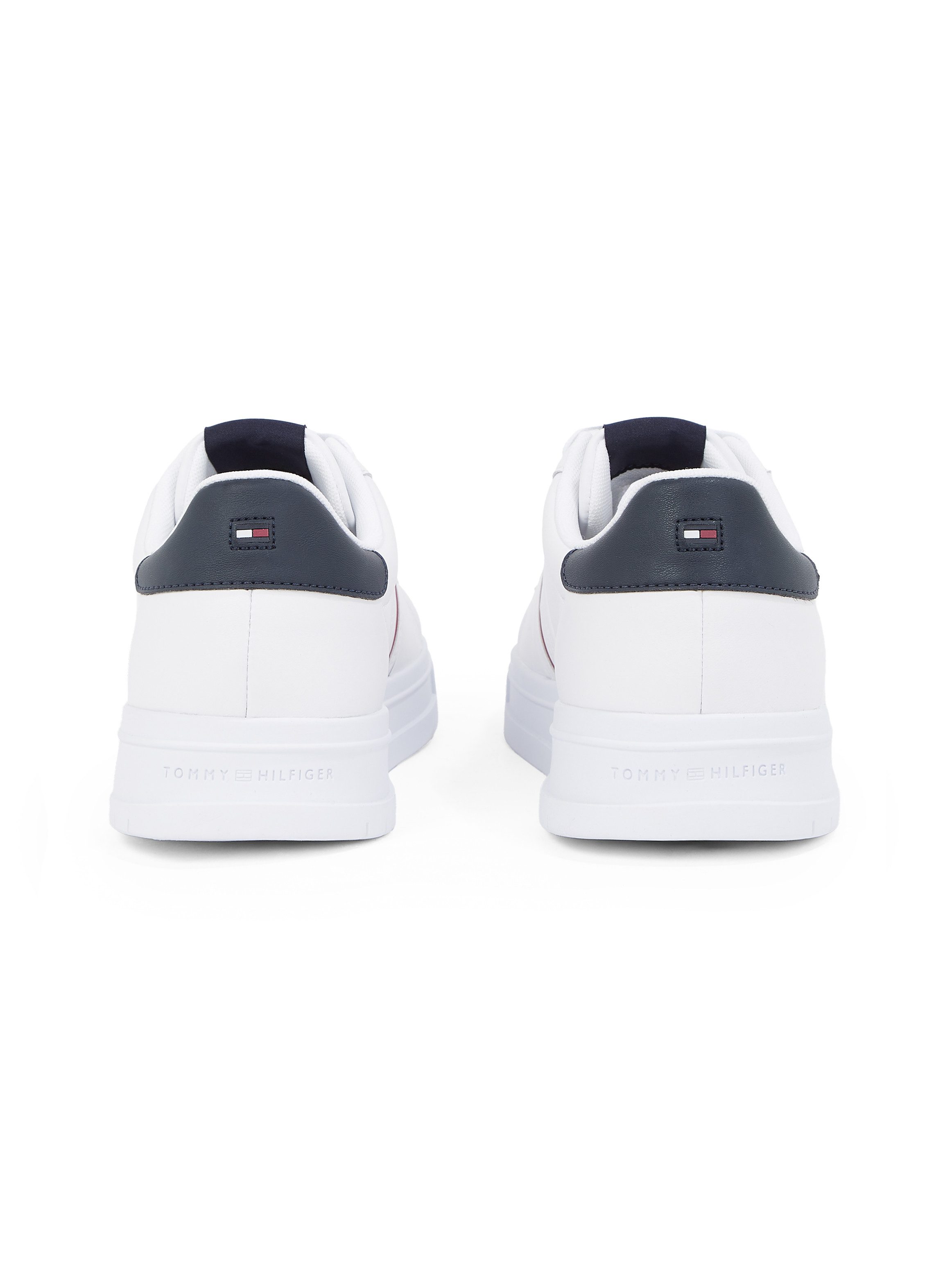 Tommy Hilfiger Sneakers MODERN CUPSOLE STRIPES LTH , vrijetijdsschoen, lage schoen, veterschoen met zijstrepen