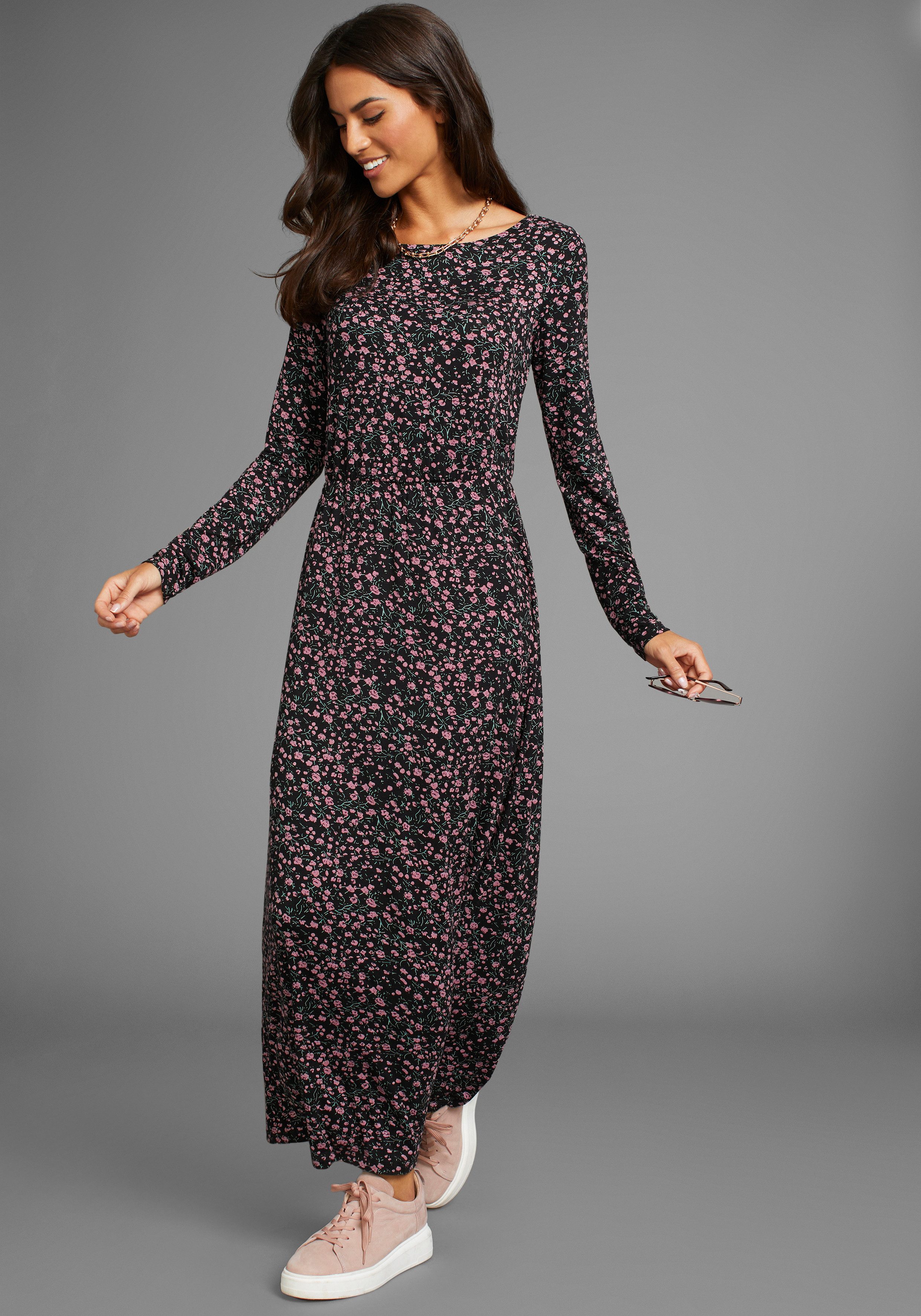 Laura Scott Jerseyjurk in modieuze midilengte