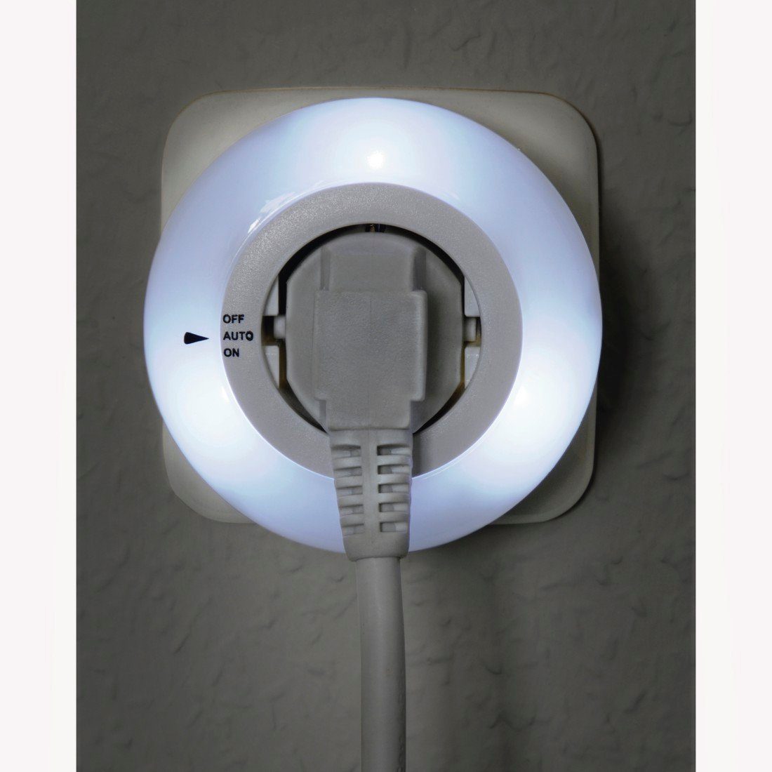 Hama Led-nachtlampje LED nachtlampje met stekker, lichtsensor, aanrakingbescherming